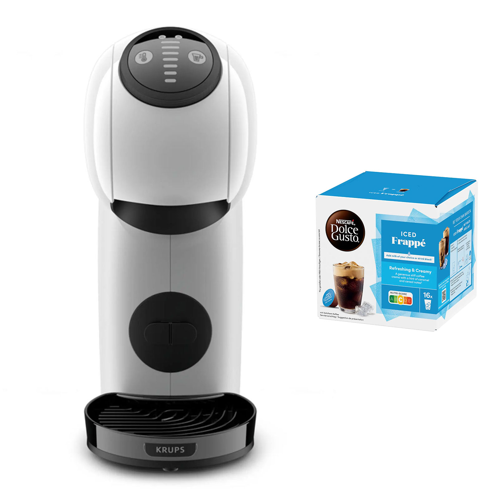 KRUPS KP2431.23 NDG Genio S inkl. Iced Frappe 16 Kapseln