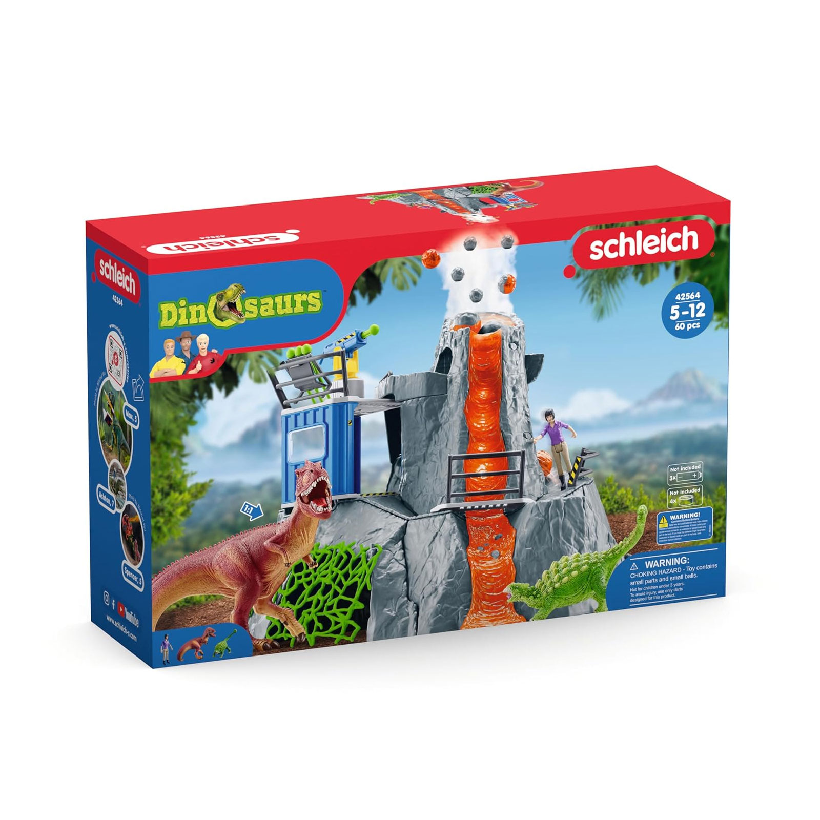 Schleich Große Vulkan-Expedition Spielfiguren-Set (42564)