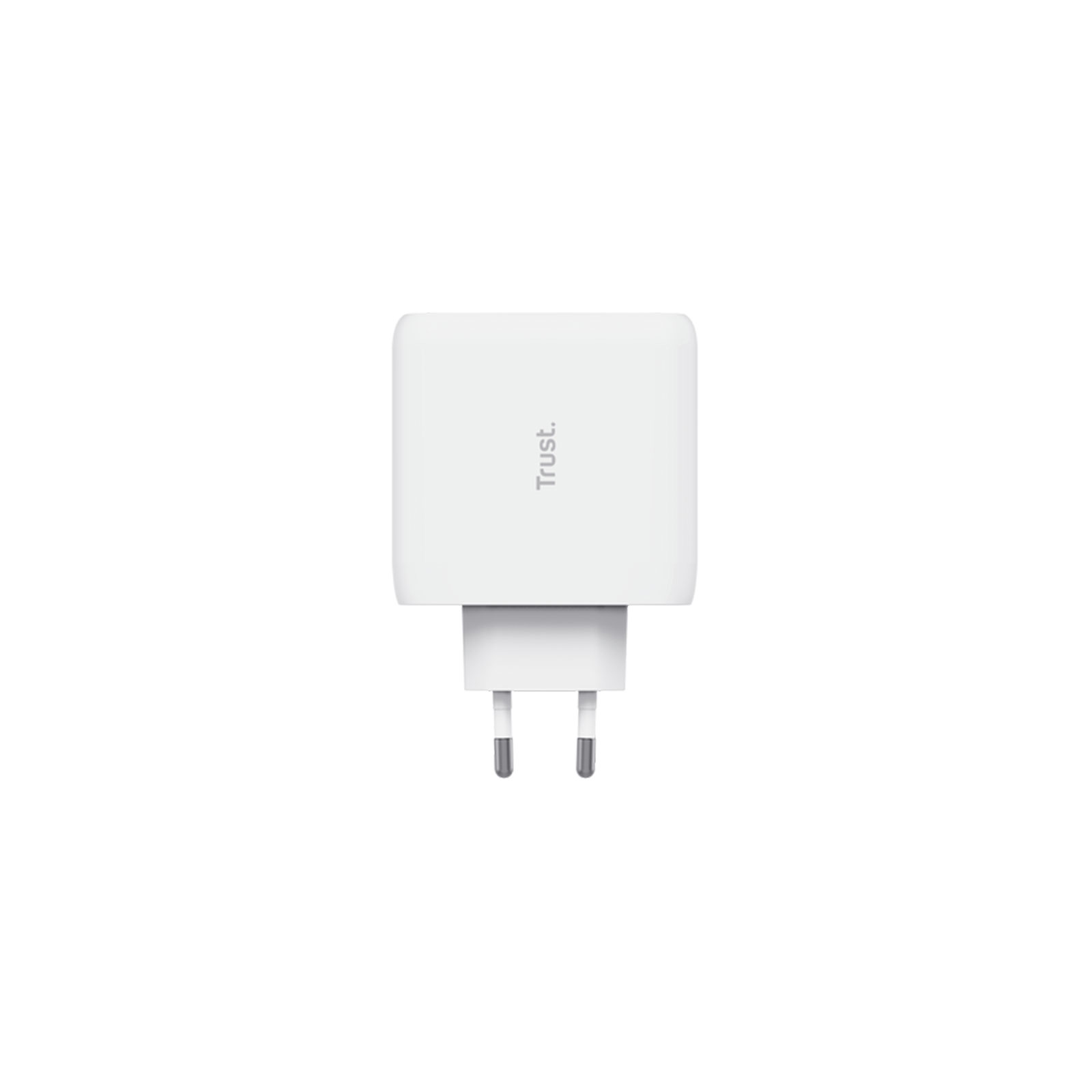 Trust Maxo USB-C-GaN-Ladegerät 65 W mit 2 USB-C-Anschlüssen, Weiß (25526)