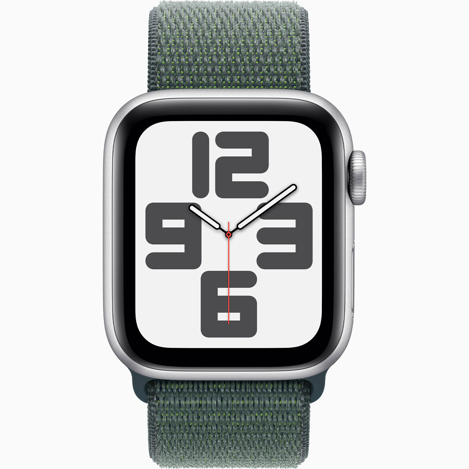 Apple Watch SE GPS, 44 mm Aluminiumgehäuse Mitternacht, mit Sport Loop Tinte