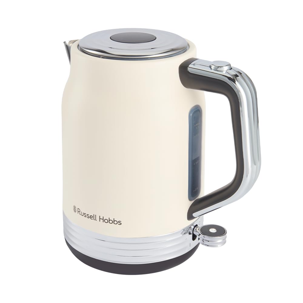 Russell Hobbs Hanley Wasserkocher (1,7 Liter, 2400 Watt, Edelstahl)