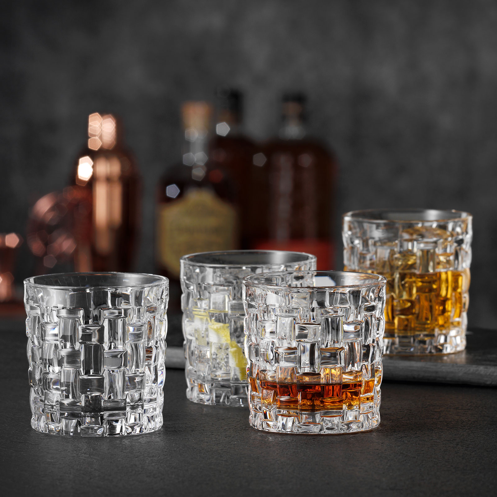 Nachtmann, 4-teiliges SOF-Set, Kristallglas, Höhe: 8,9 cm, Bossa Nova, 103038