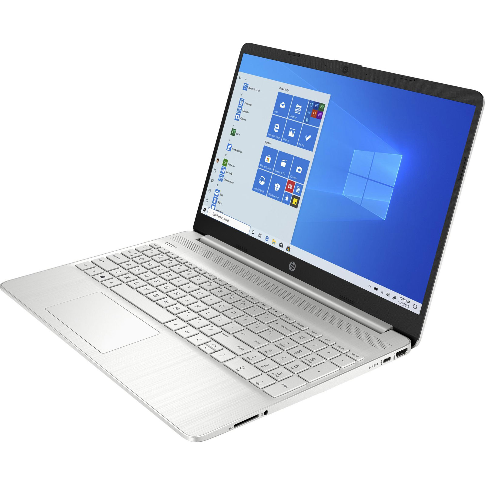 HP Notebook 15s-eq2575ng, Silber, 15,6 Zoll, Full HD, AMD Ryzen 7 5700U, 8 GB, 512 GB M.2 SSD