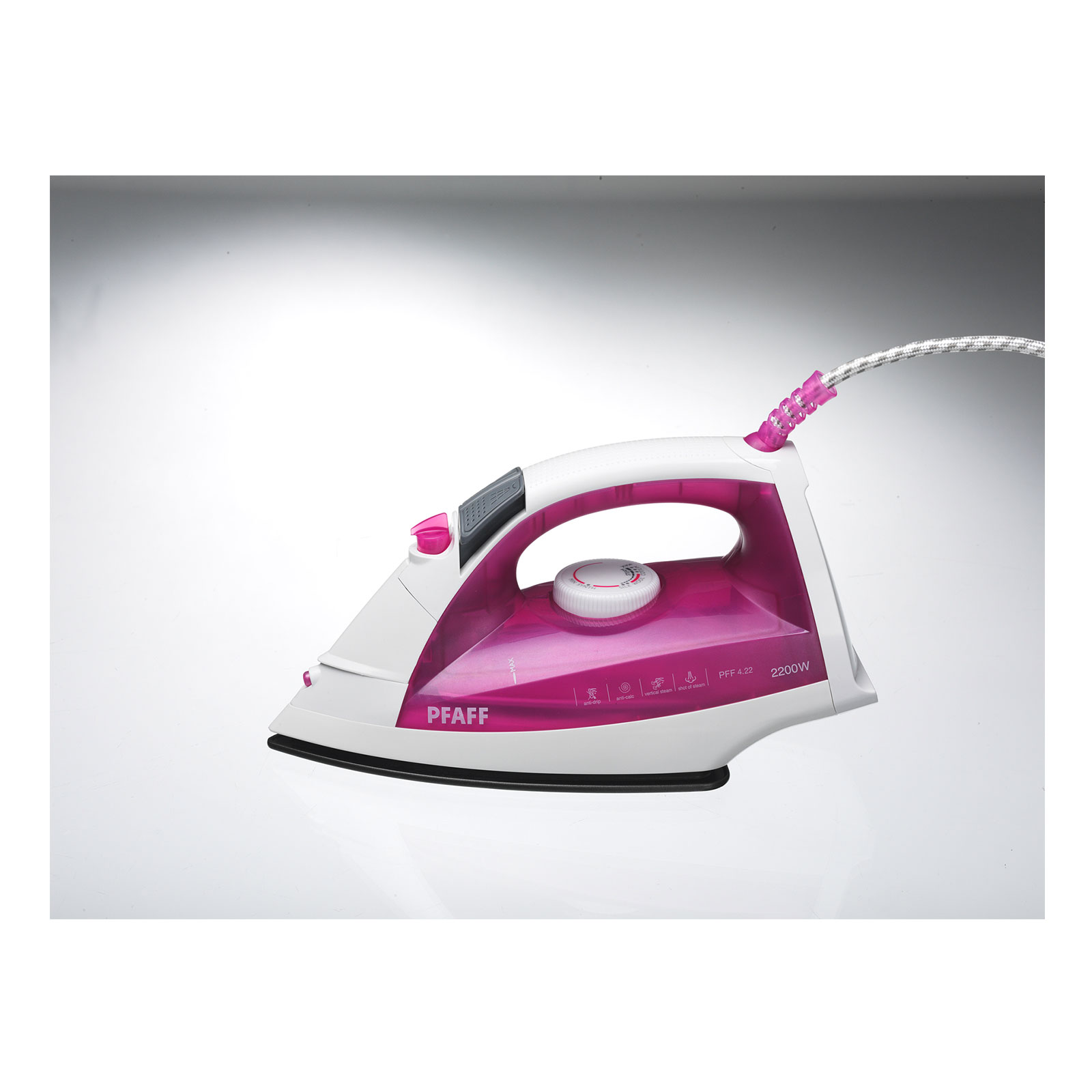 Pfaff PFF 4.22 Dampfbügeleisen pink