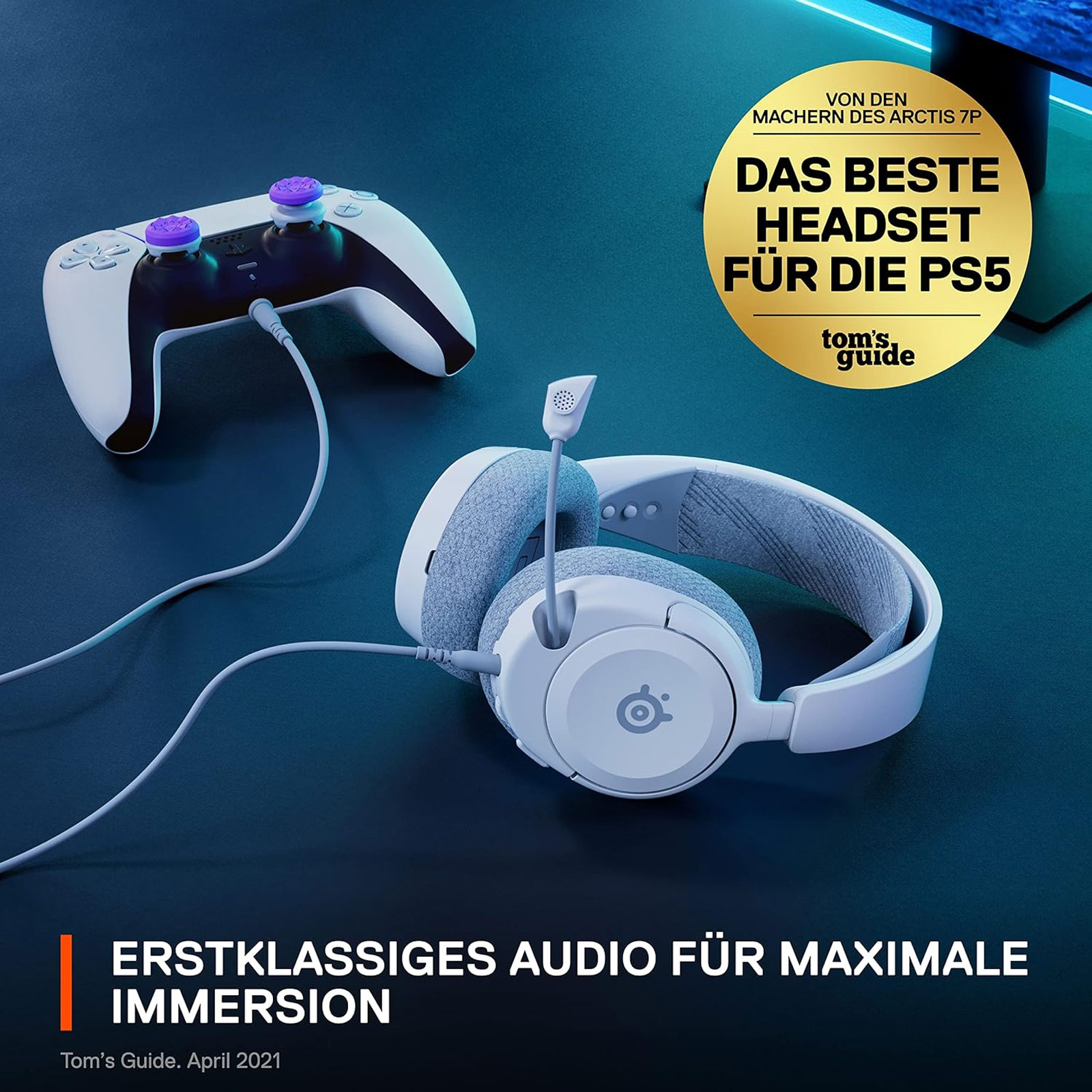 Steelseries Arctis Nova 1P Weiß Gaming-Headset