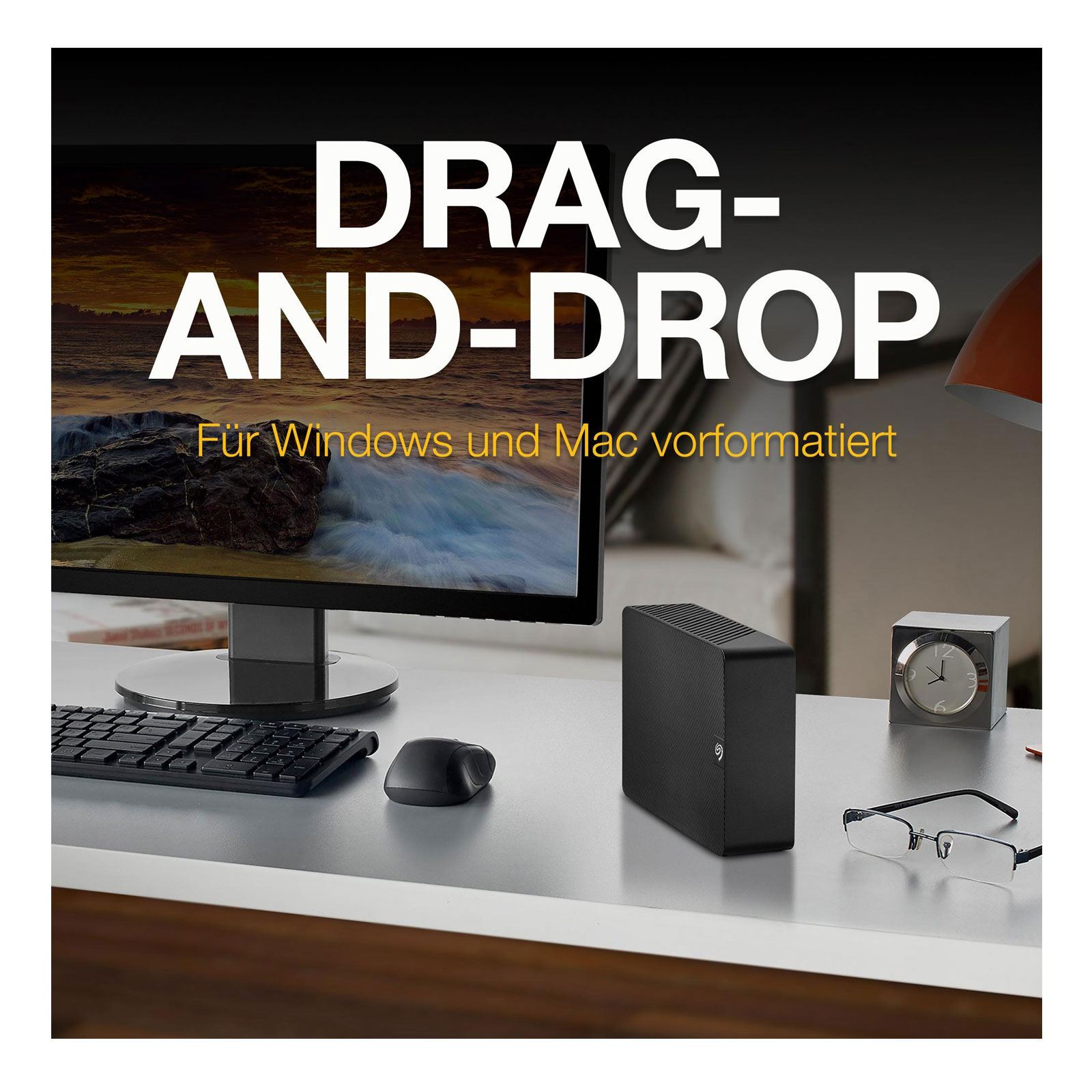 Seagate Expansion Desktop HDD 10 TB Externe HDD-Festplatte