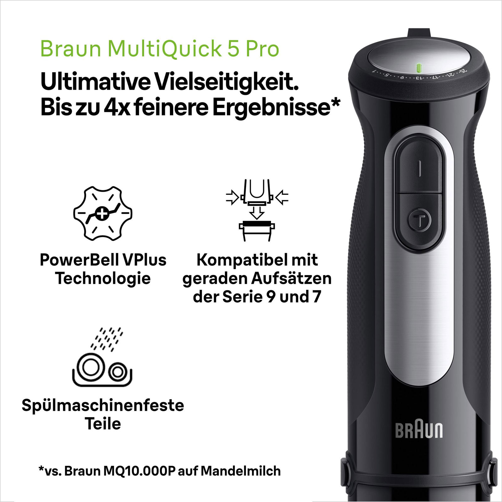 BRAUN Stabmixer MultiQuick 5 Pro MQ 55001 M