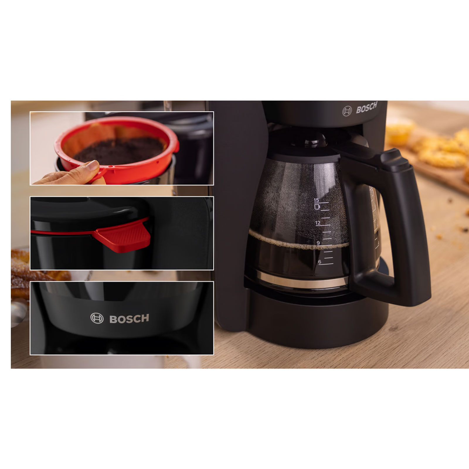 Bosch TKA3M134 MyMoment Kaffeemaschine rot