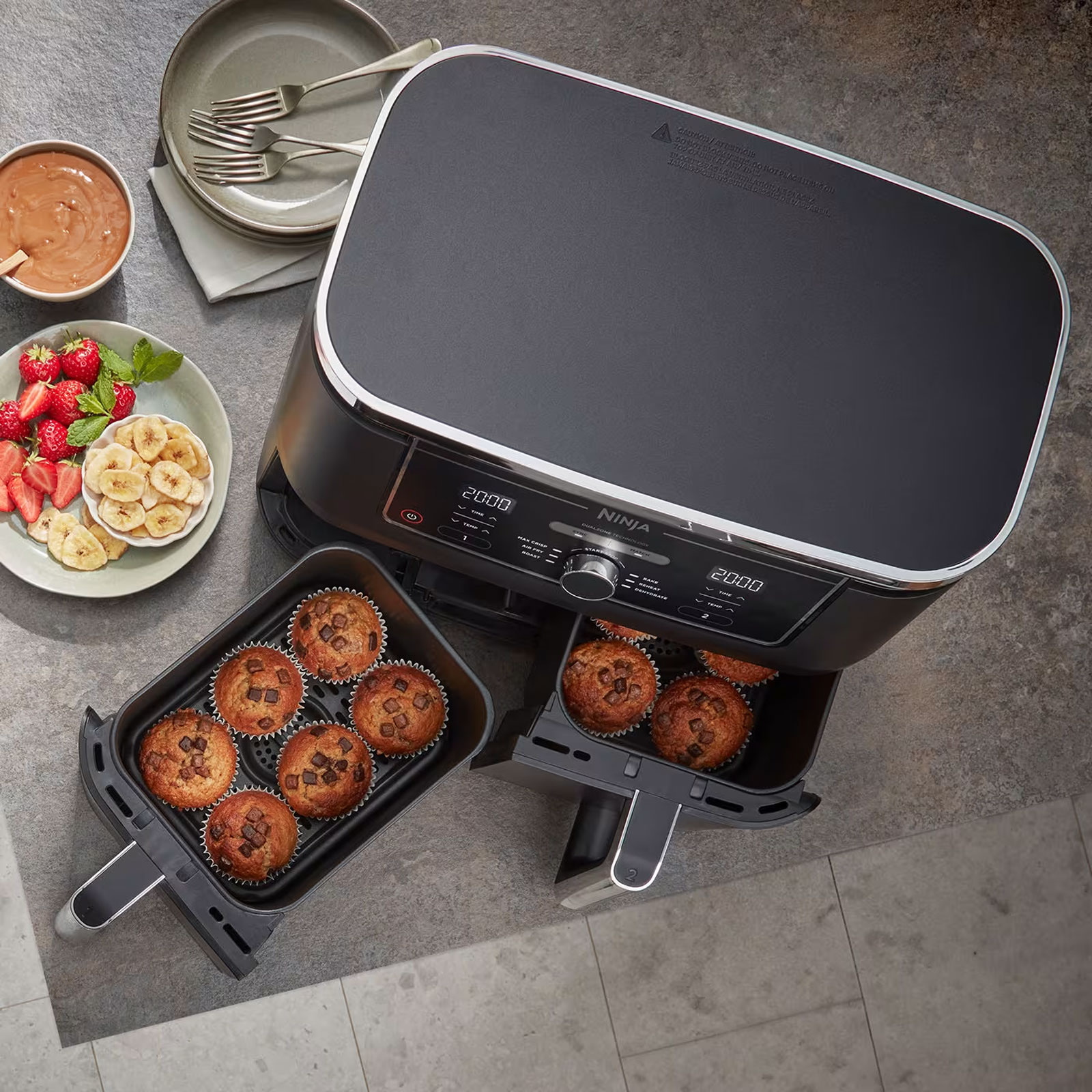 Ninja AF400EU Foodi MAX Dual Zone Heißluftfritteuse