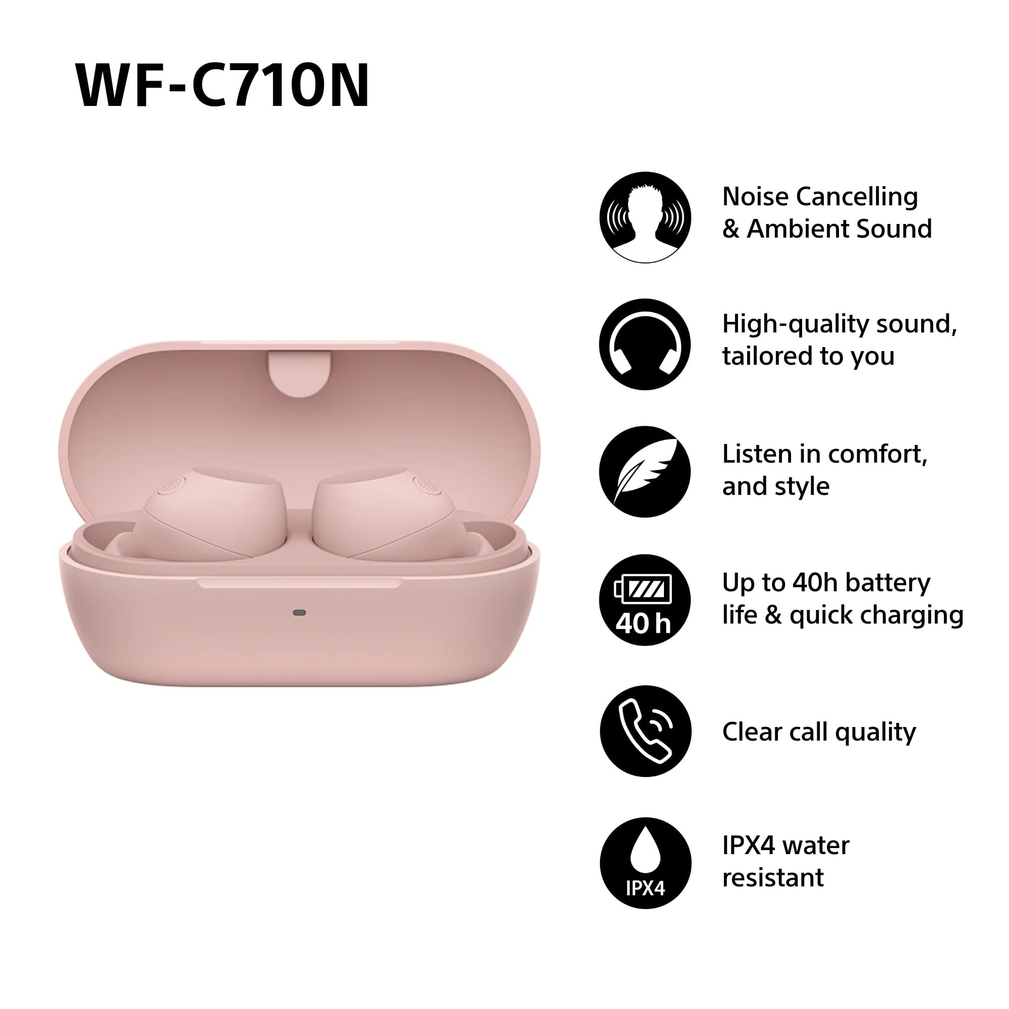 Sony In-Ear Kopfhörer WF-C 710N schwarz