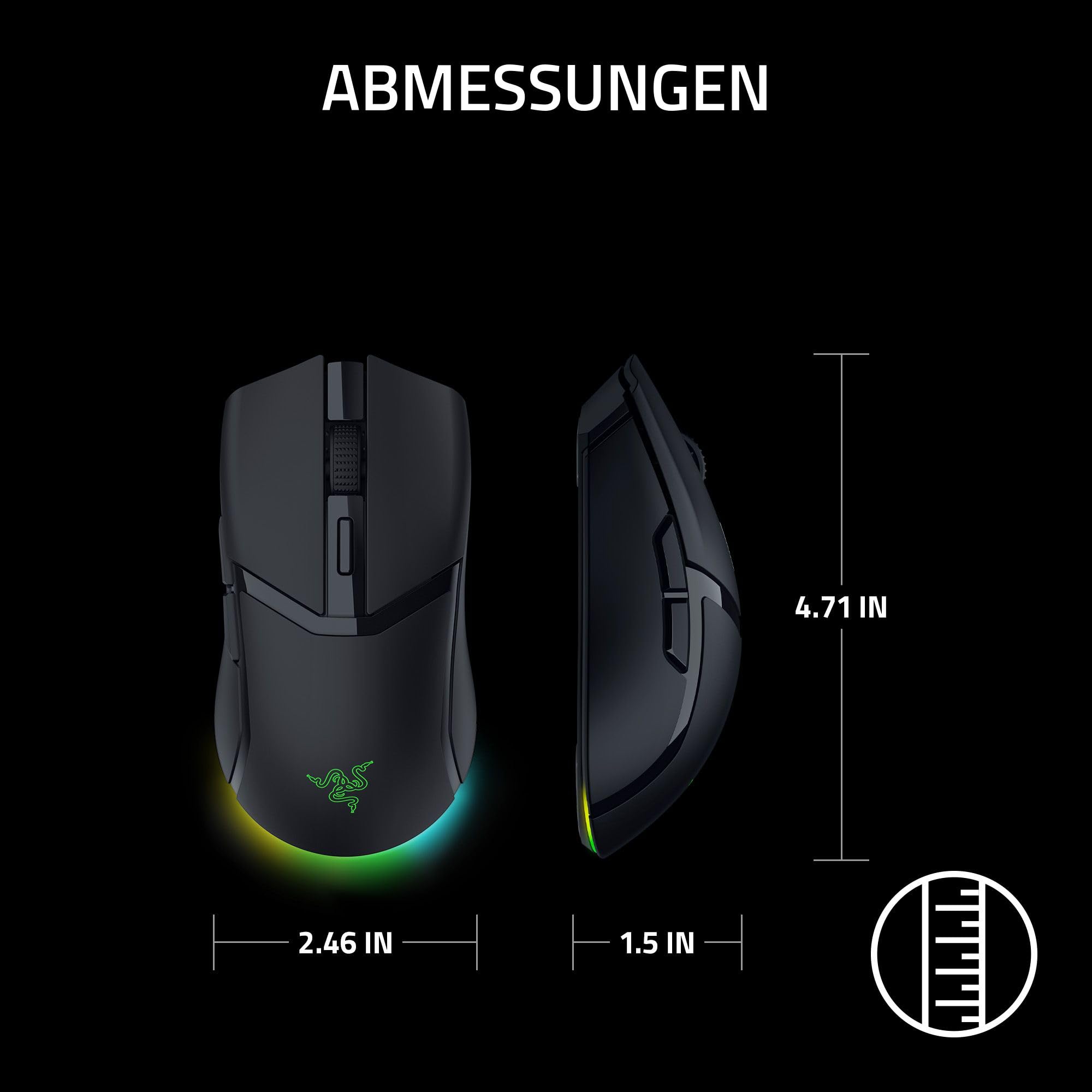 Razer Cobra HyperSpeed - kabellose Leichte anpassbare Gaming-Maus