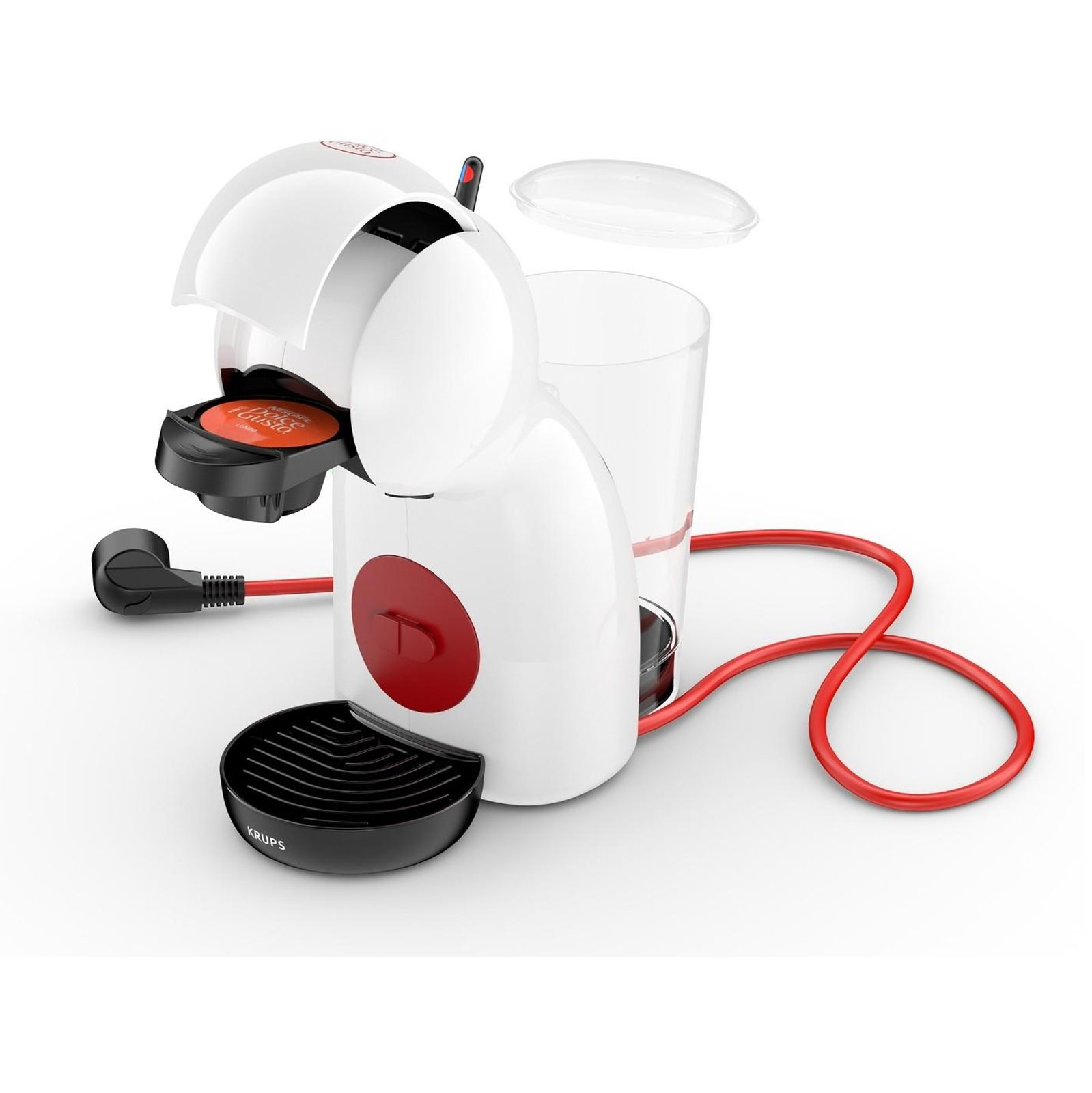Krups KP 1A01 Nescafe Dolce Gusto Piccolo XS weiß/schwarz/bordeaux