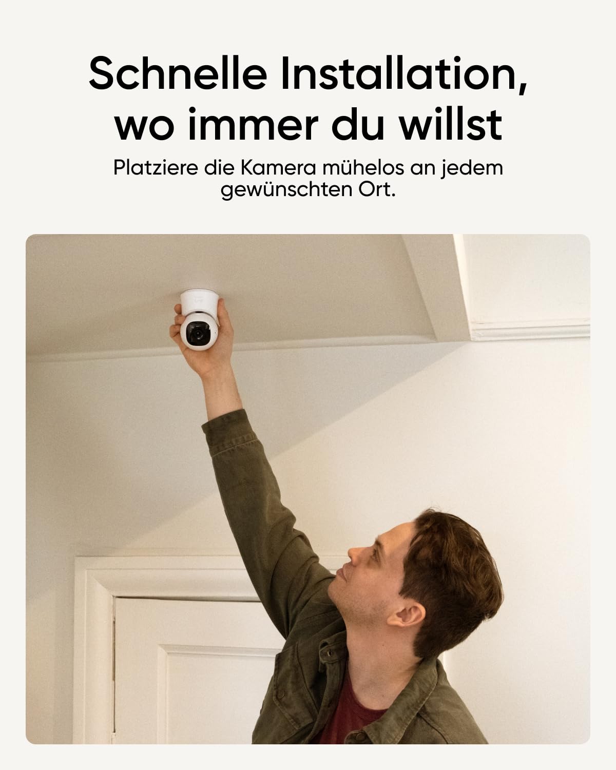 eufy Indoor Cam C220, 2K Überwachungskamera Innen, 360° Schwenk-/Neigefunktion