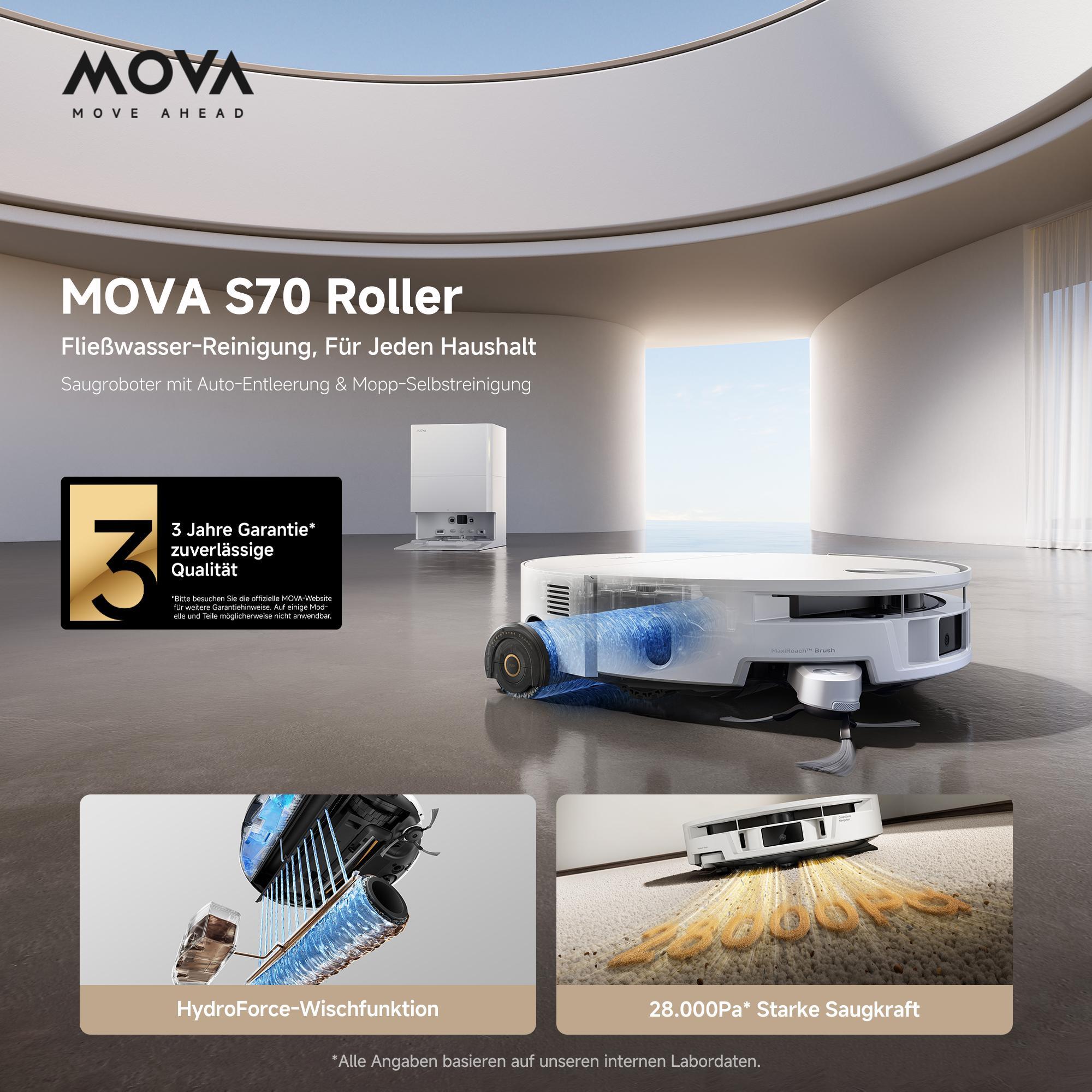 Mova S70 Roller Saugroboter mit Wischfunktion