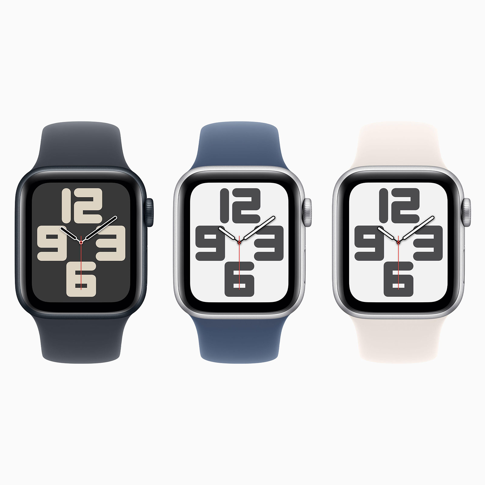 Apple Watch SE GPS, 44 mm Aluminiumgehäuse Mitternacht, Sportarmband Mitternacht - M/L