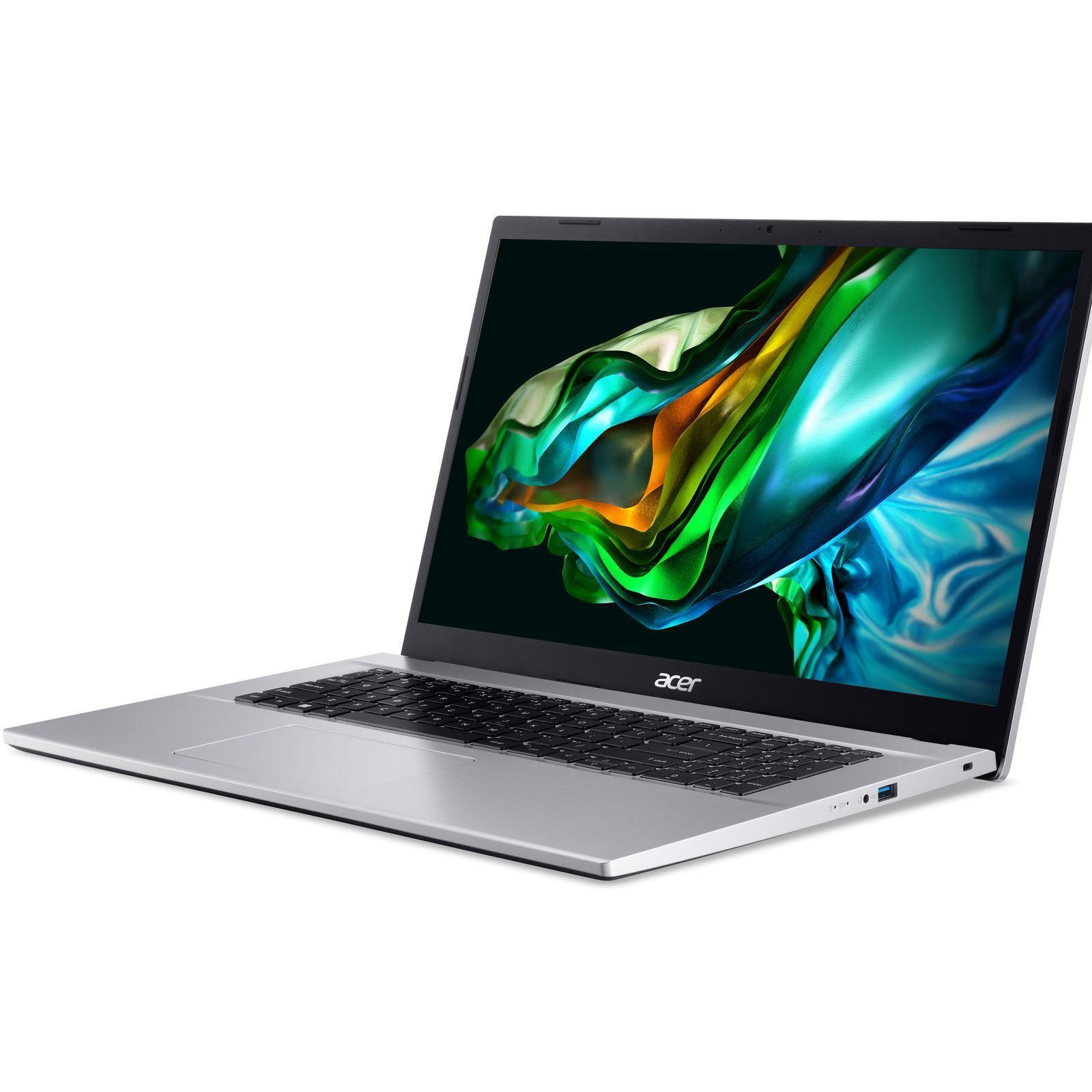 ACER Aspire 3 (A317-54-75QM), Silber, 17,3 Zoll, Full HD, IPS, Intel Core i7-1255U, 8 GB, 512 GB M.2 SSD