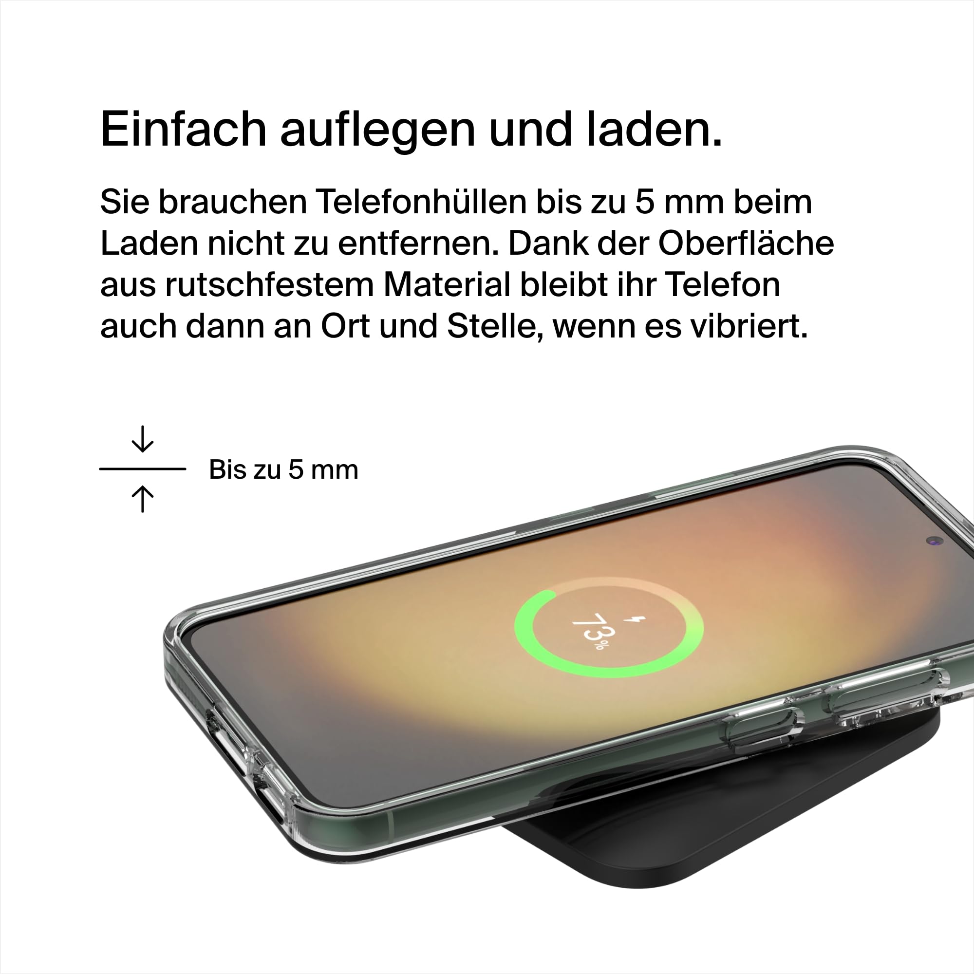 Belkin BoostCharge Pro kabelloses, induktives Universal Easy Align Ladepad, 15-W