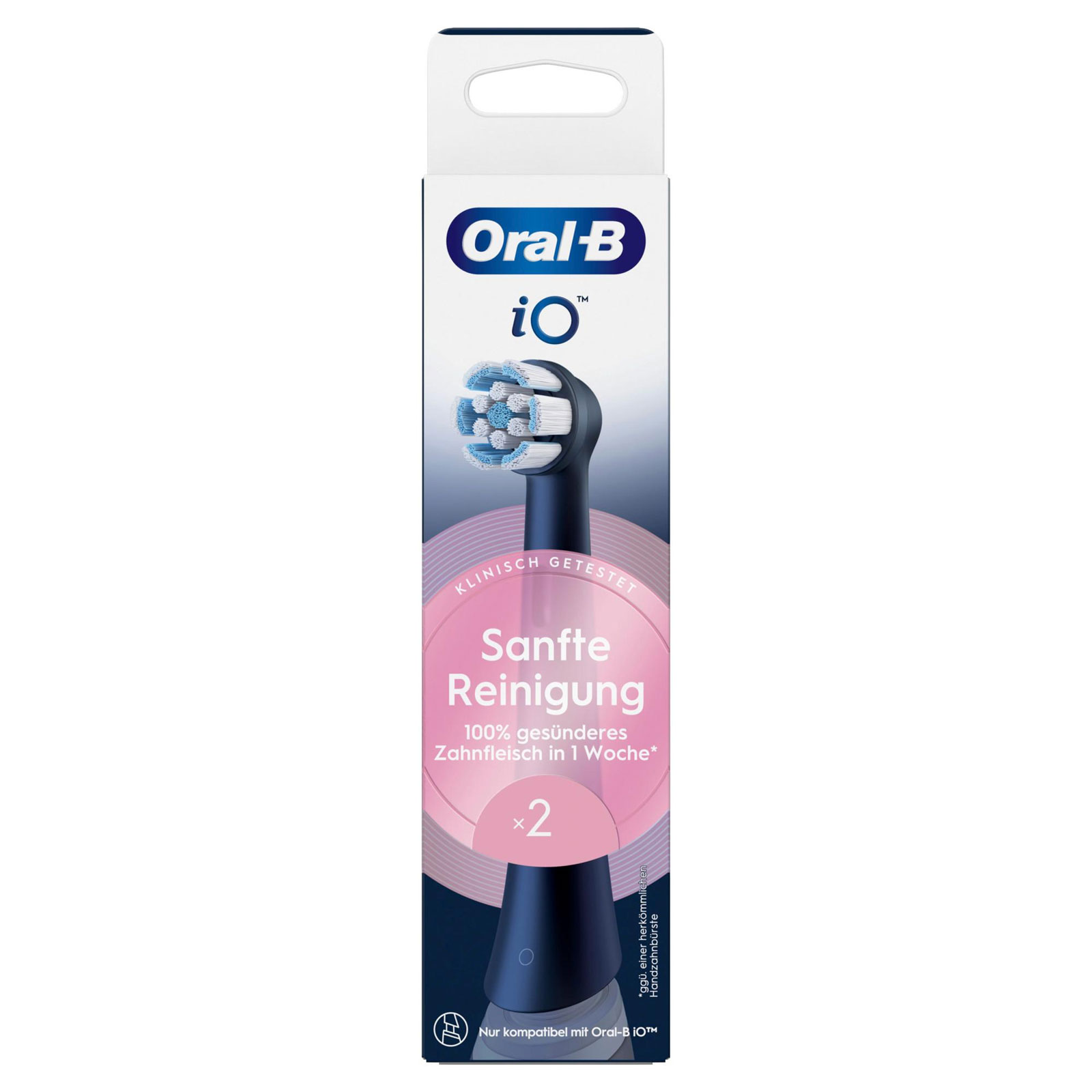 Oral-B iO Original Aufsteckbürsten 2er Set Schwarz Oral-B iO Original Aufsteckbürsten 2er Set Schwarz