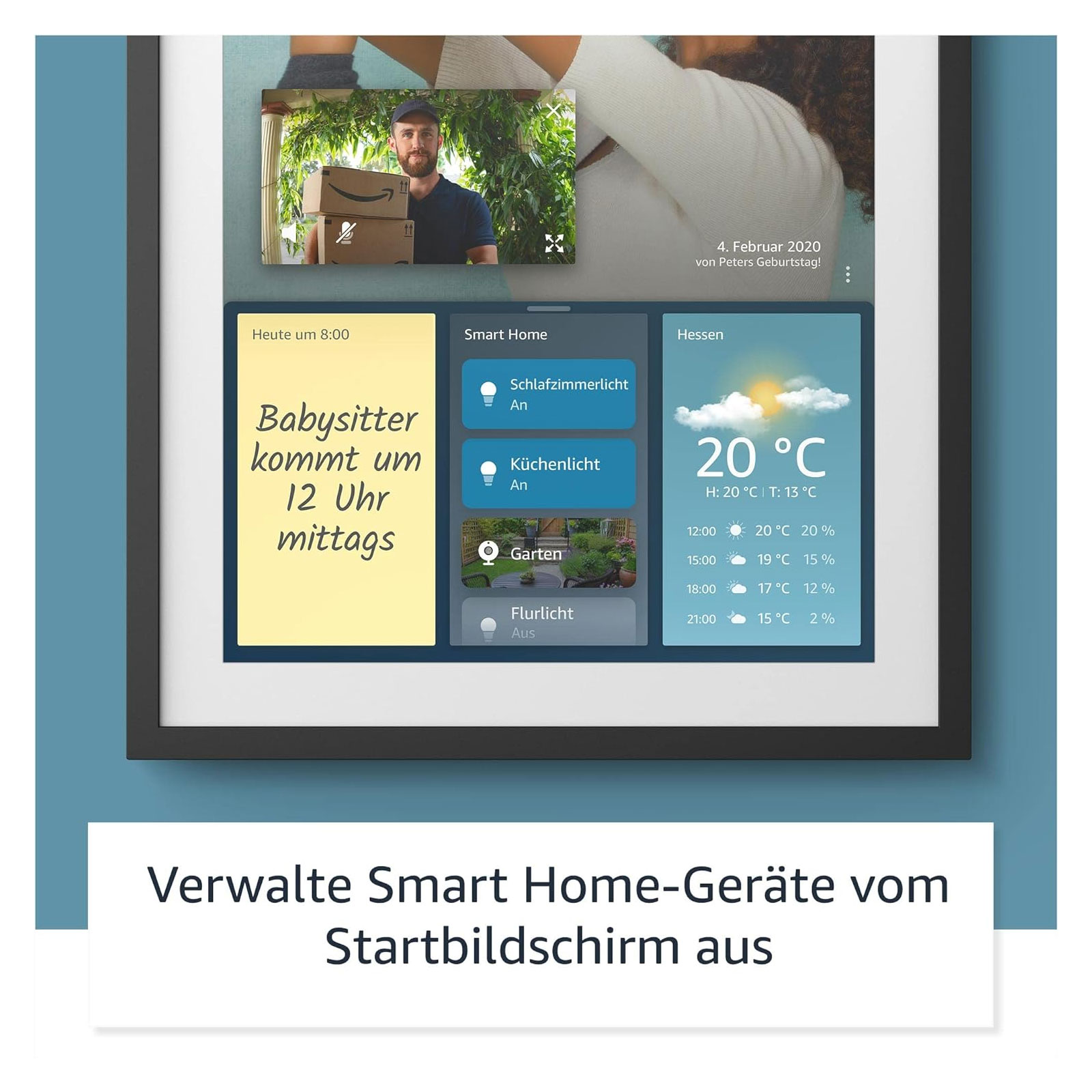 Amazon Echo Show 15 Smart Display in Full HD inkl. Fernbedienung