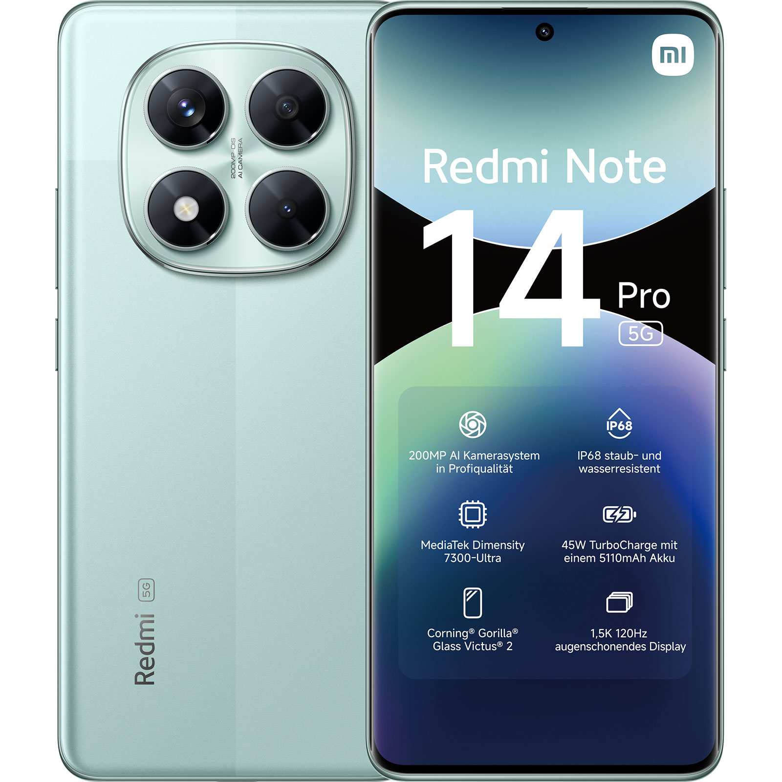 Xiaomi Redmi Note 14 Pro 5G 8GB + 256GB Midnight Black Smartphone