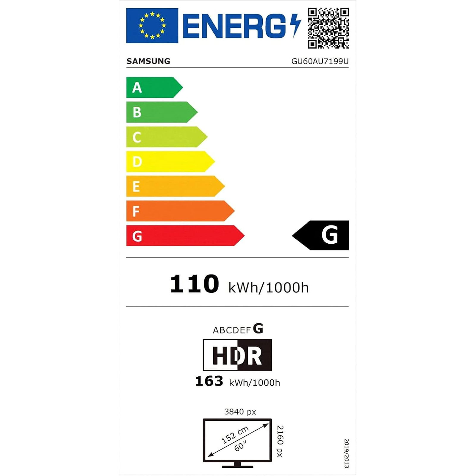 Samsung GU60AU7199UXZG Smart TV