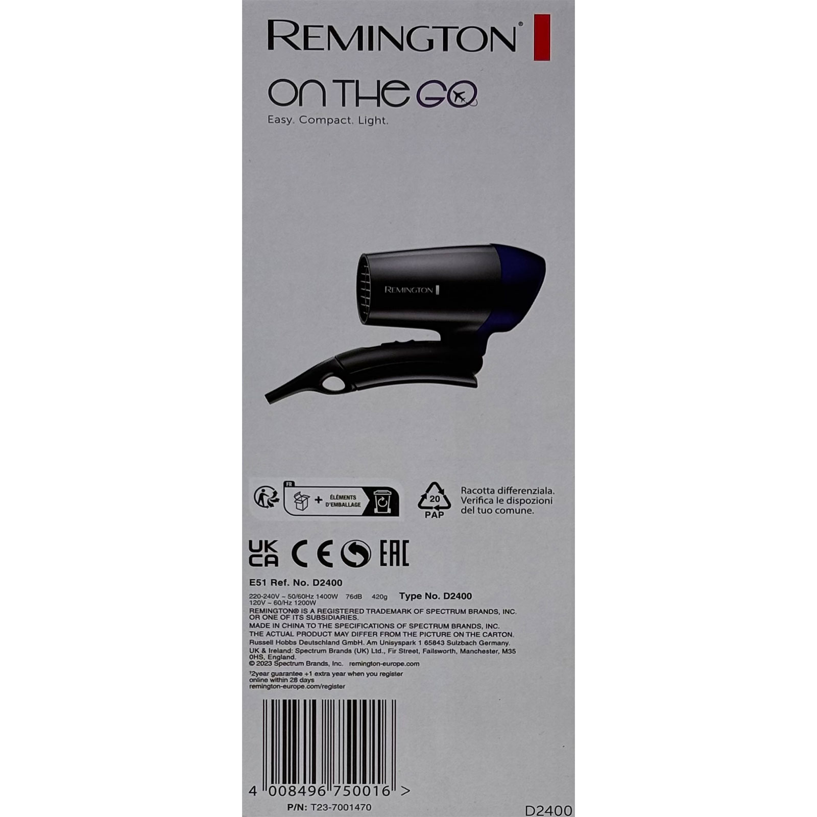 Remington D 2400 Reisehaartrockner