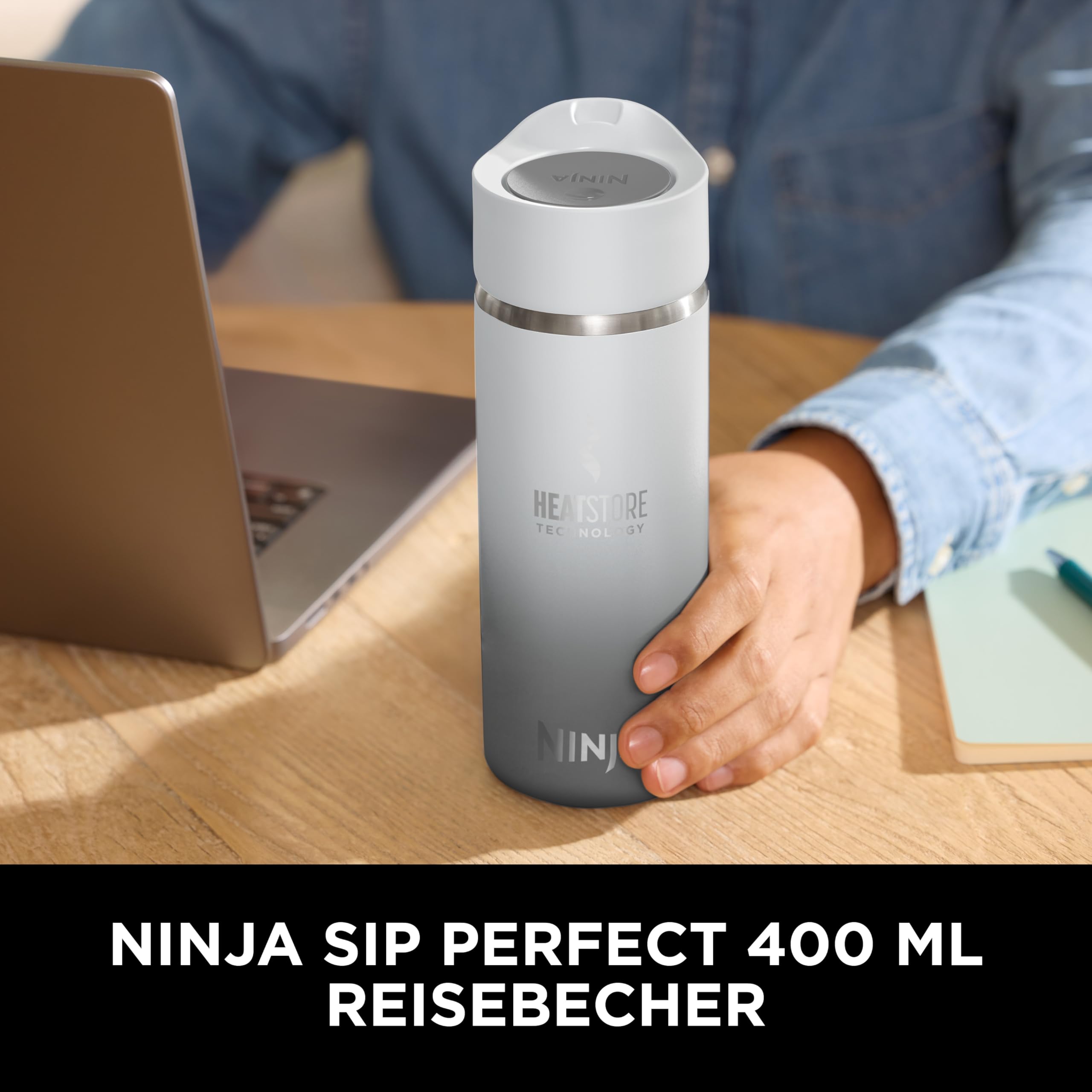 Ninja 400 ml Sip Perfect Trinkflasche für Heißgetränke