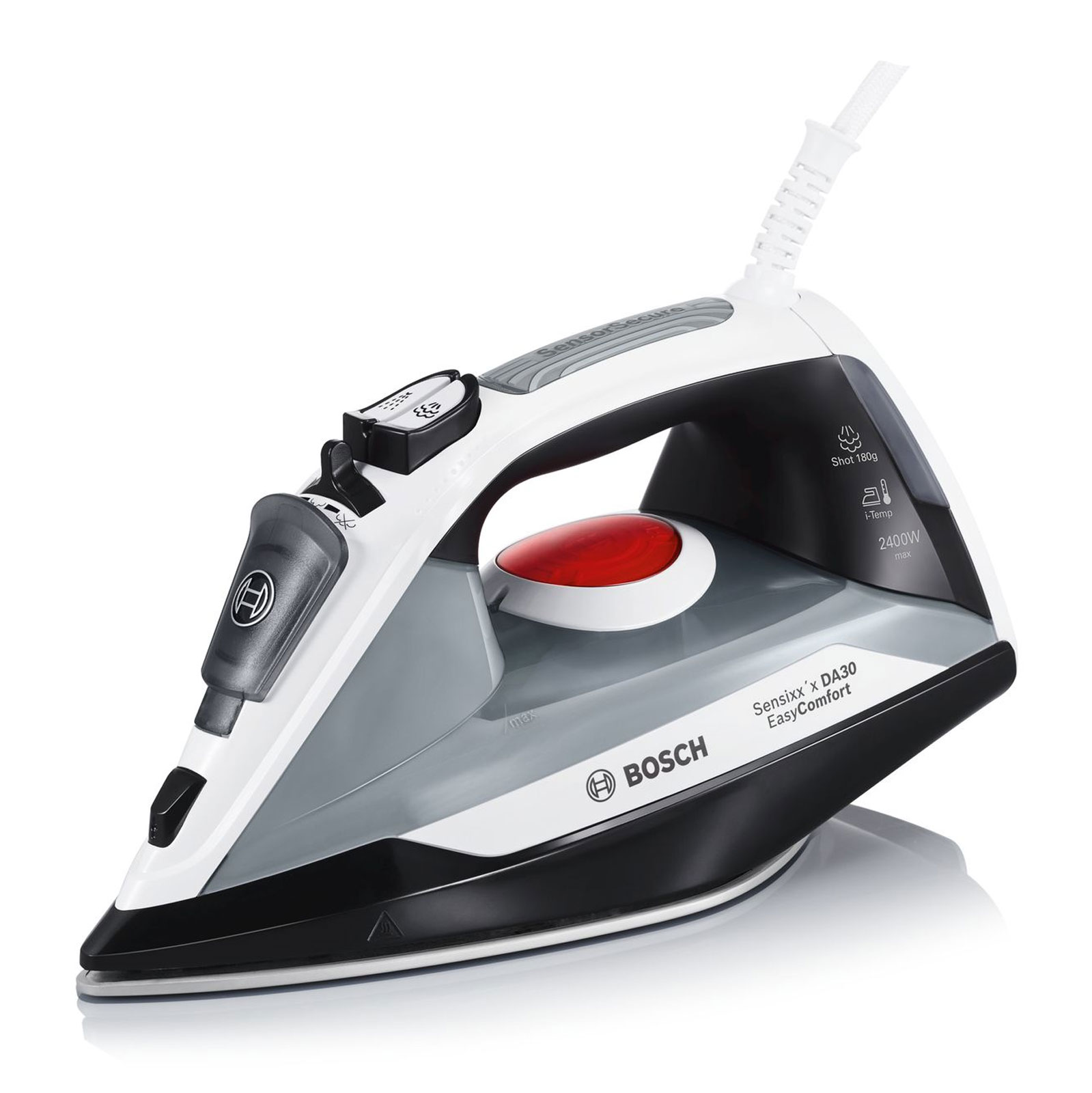 Bosch TDA30EASY Dampfbügeleisen CeraniumGlissèe 2400 W schwarz/weiß