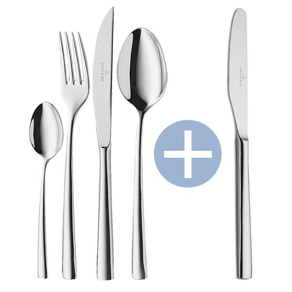 Villeroy & Boch Piemont Tafelbesteck 24tlg. + 2 gratis Schokostreicher Villeroy & Boch Piemont Tafelbesteck 24tlg. + 2 gratis Schokostreicher