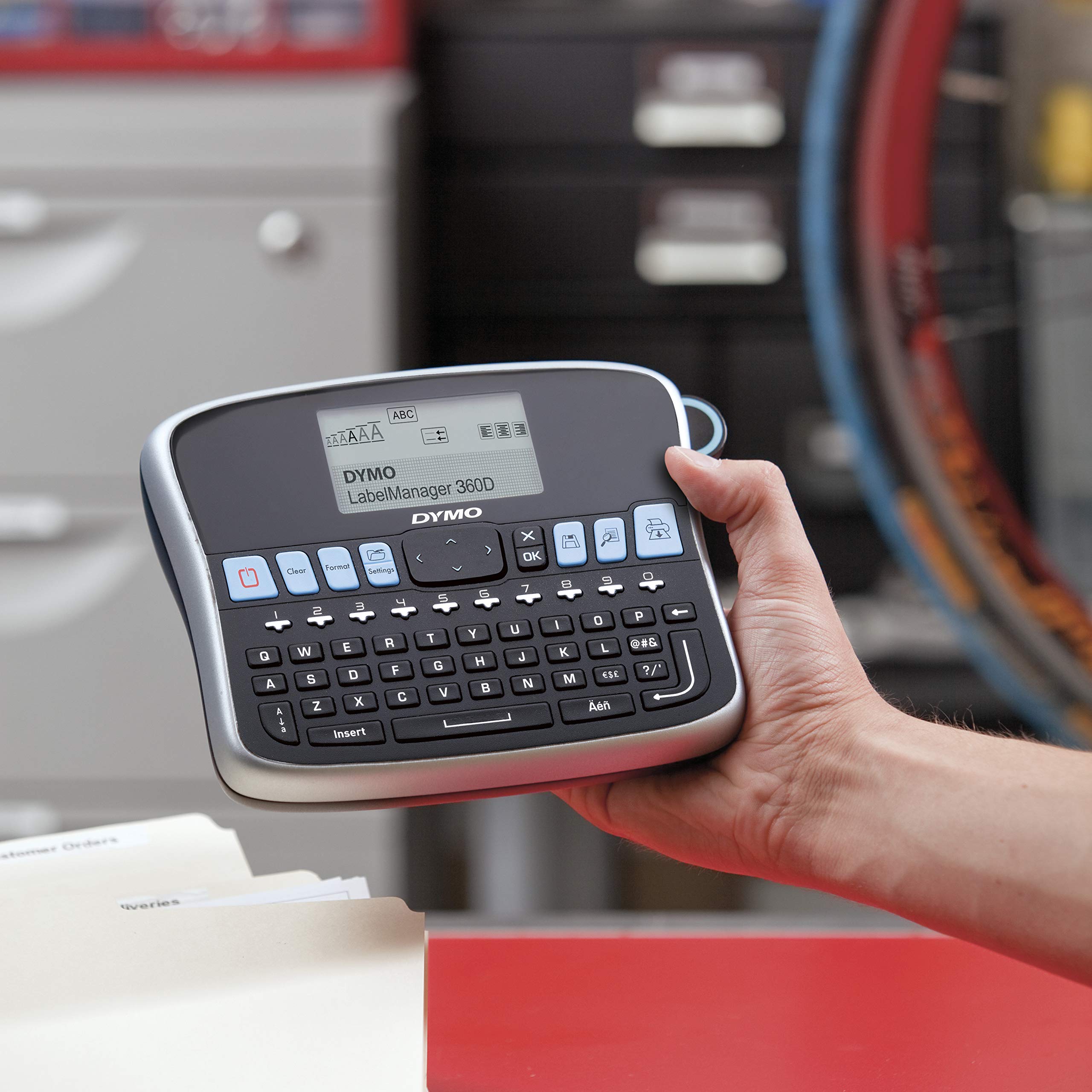 Dymo LabelManager 360D 6/9/12/19 mm D1-Bänder Qwertz
