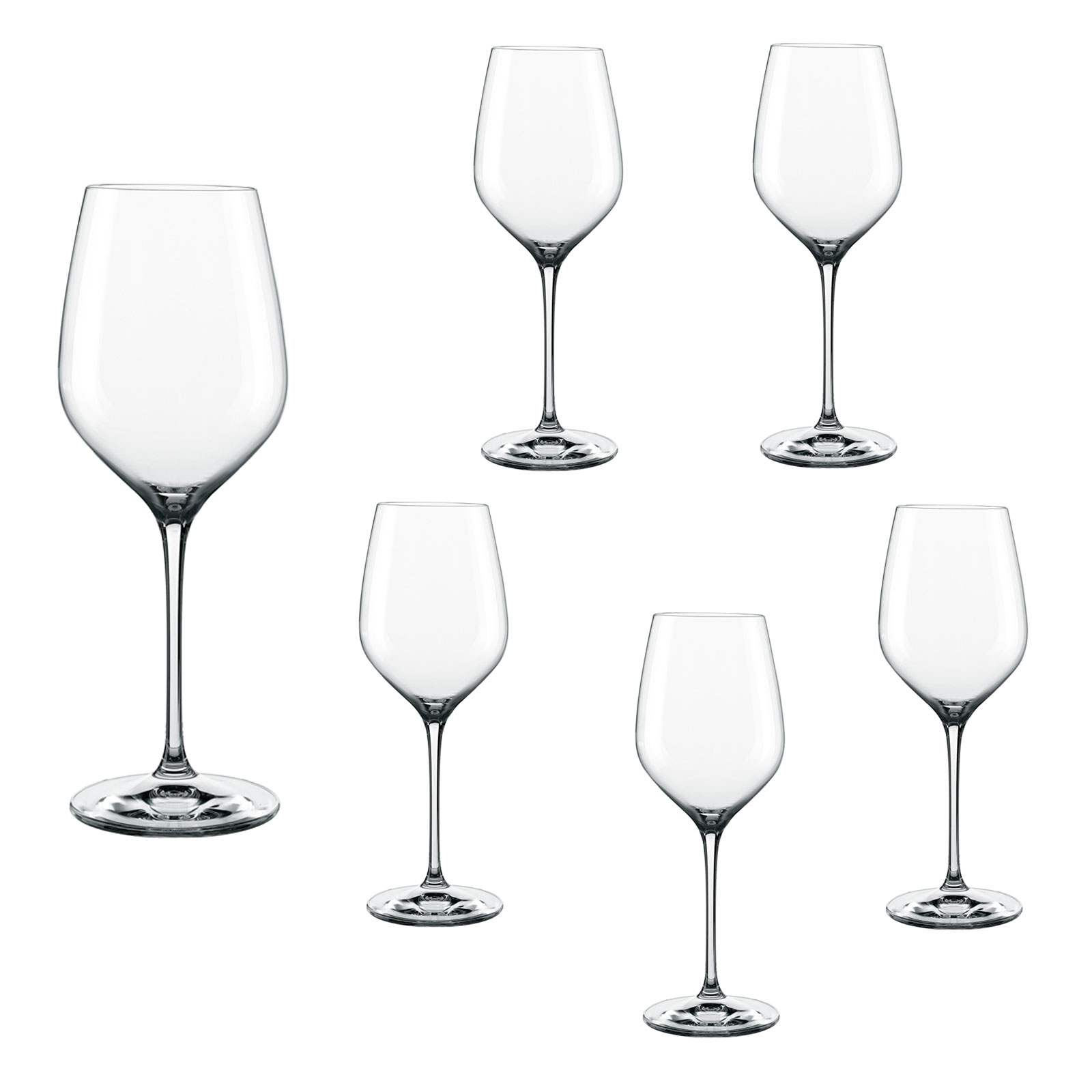 Spiegelau & Nachtmann, 6-teiliges Bordeauxkelch Set, Kristallglas, 810 ml, Topline, 4190135