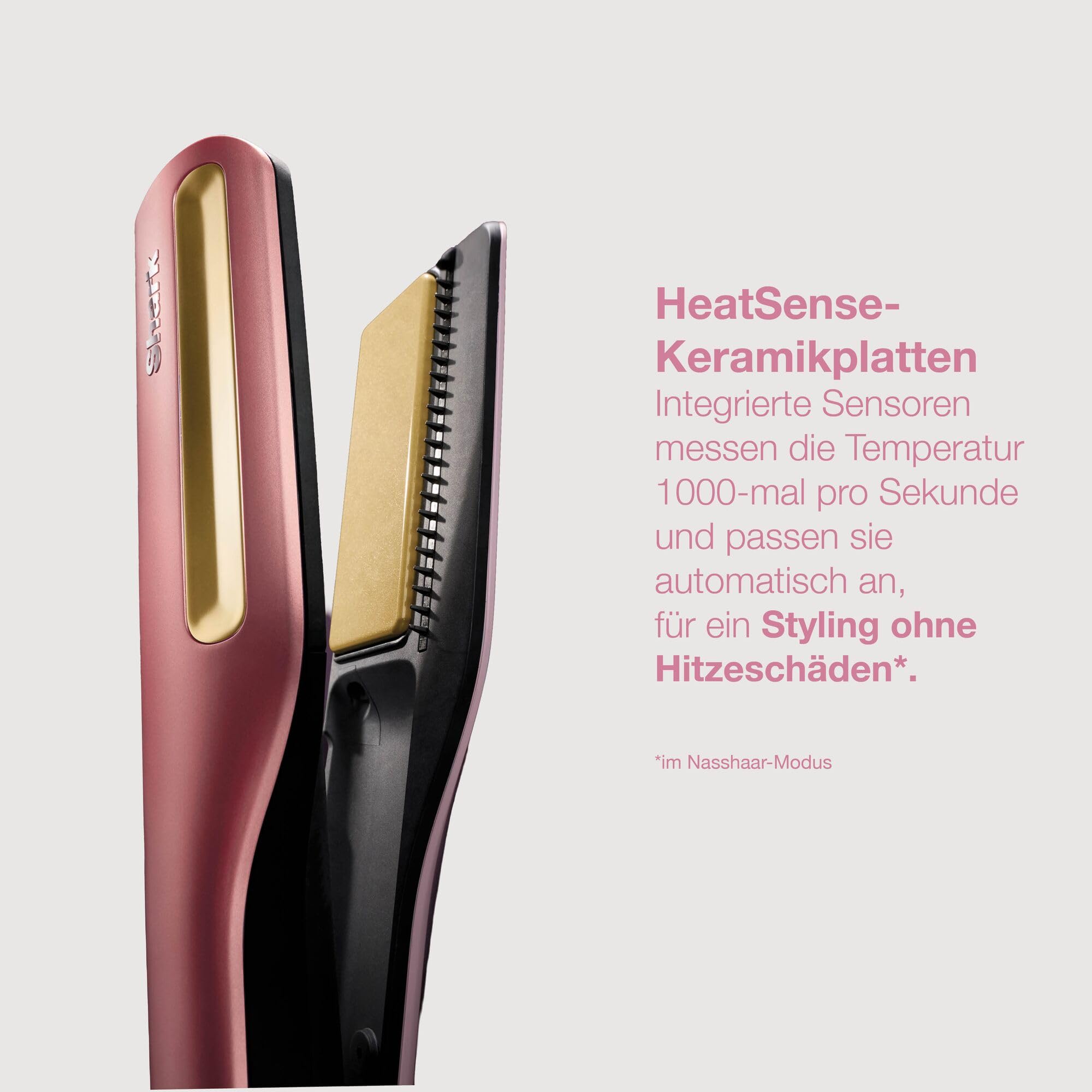 Shark SilkiPro Straight Glätteisen + Haartrockner in einem mit Aufbewahrungsbox
