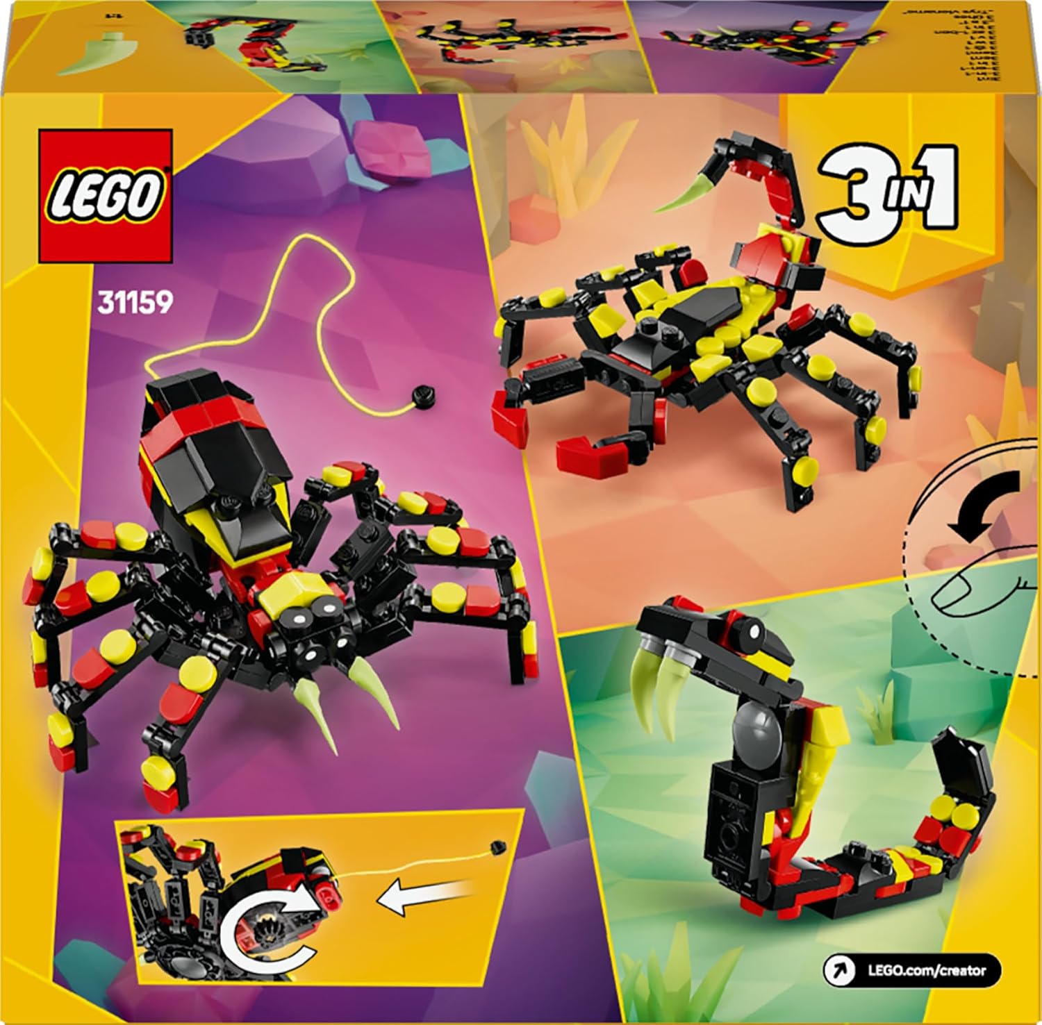 LEGO Creator 3in1 Wilde Tiere 31159