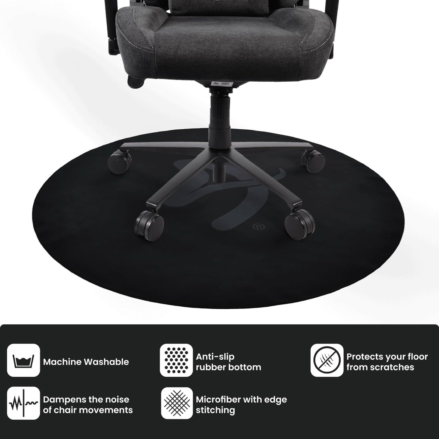 Arozzi ZONA Bodenschutzmatte, Black/Grey