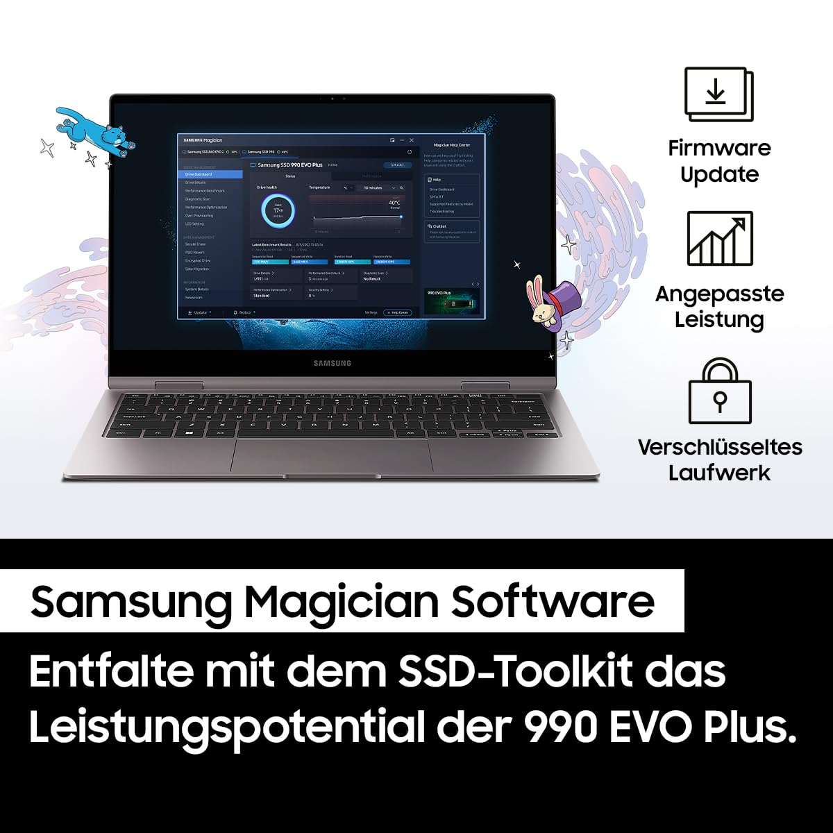Samsung 990 EVO Plus NVMe M.2 SSD 1 TB