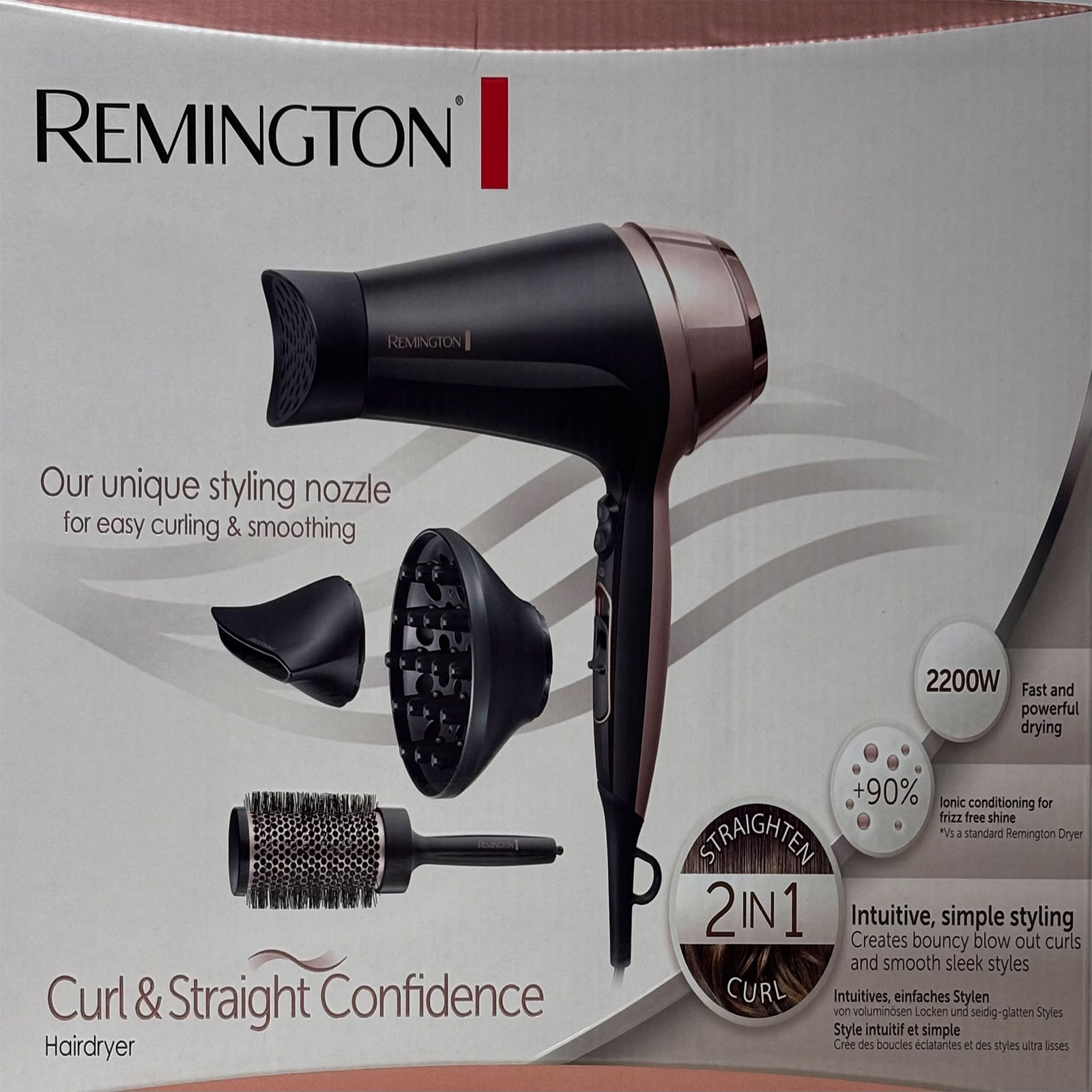 Remington D 5706 Curl & Straight Confidence Haartrockner schwarz