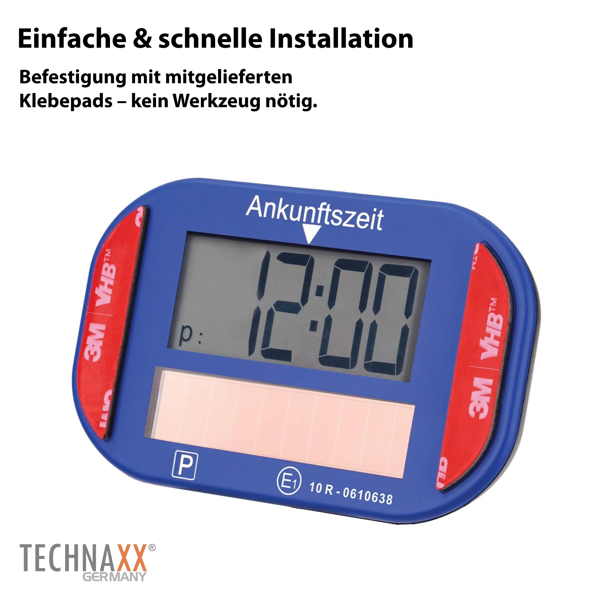 Technaxx Elektronische Solar-Parkscheibe TX-337 – KBA-Lizenziert