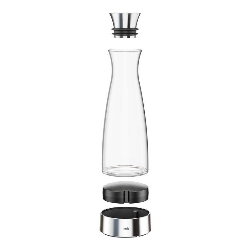EMSA 515668 FLOW CLASSIC  Karaffe inkl. Kühlelement  Glas/Edelstahl