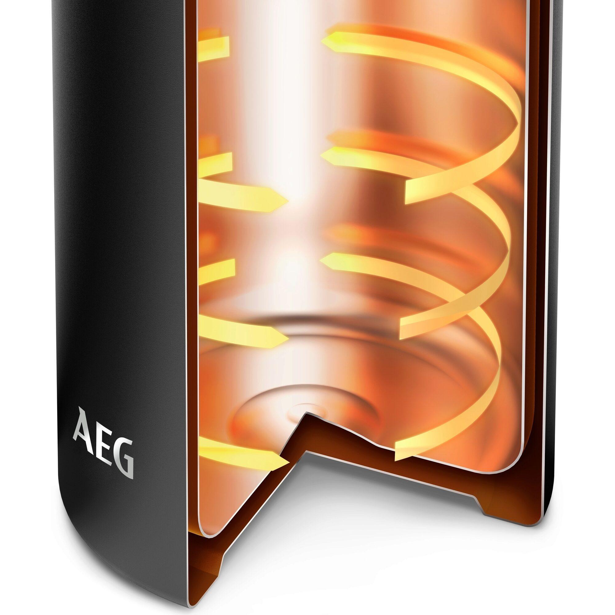 AEG ATHC02 Thermobecher, 0,56 l Fassungsvermögen, Schwarz, Edelstahl