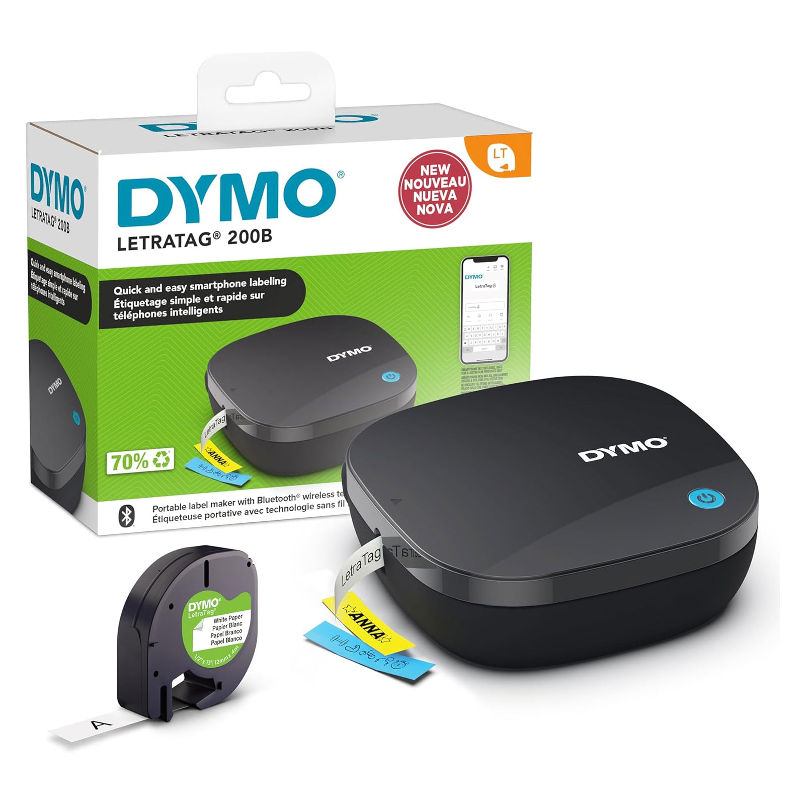 Dymo LetraTag LT-200B Bluetooth Beschriftungsgerät,