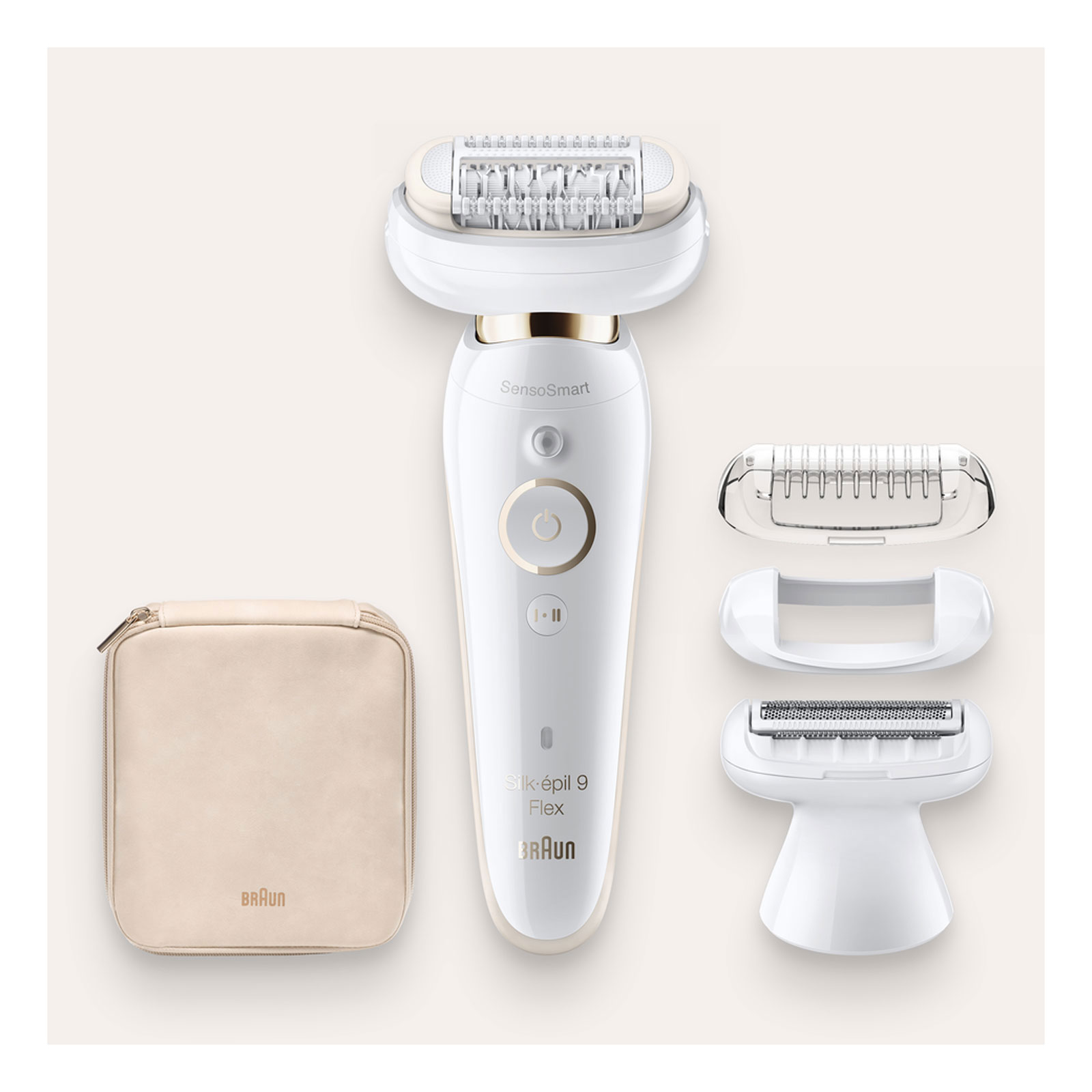 Braun Silk-épil SES 9002 3D Single Epilierer + Braun Handtuch (lila)