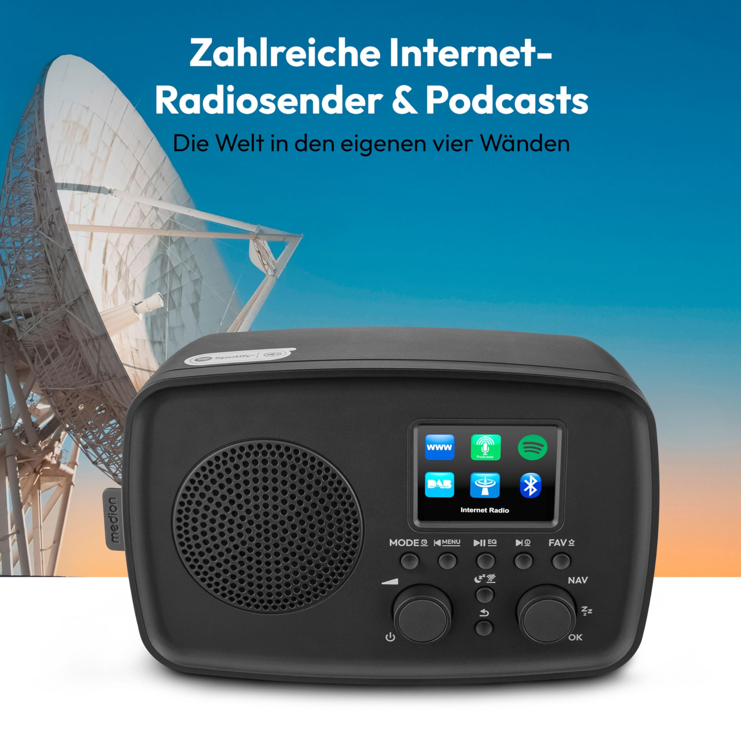 MEDION Internetradio mit DAB+ Life IRE-1