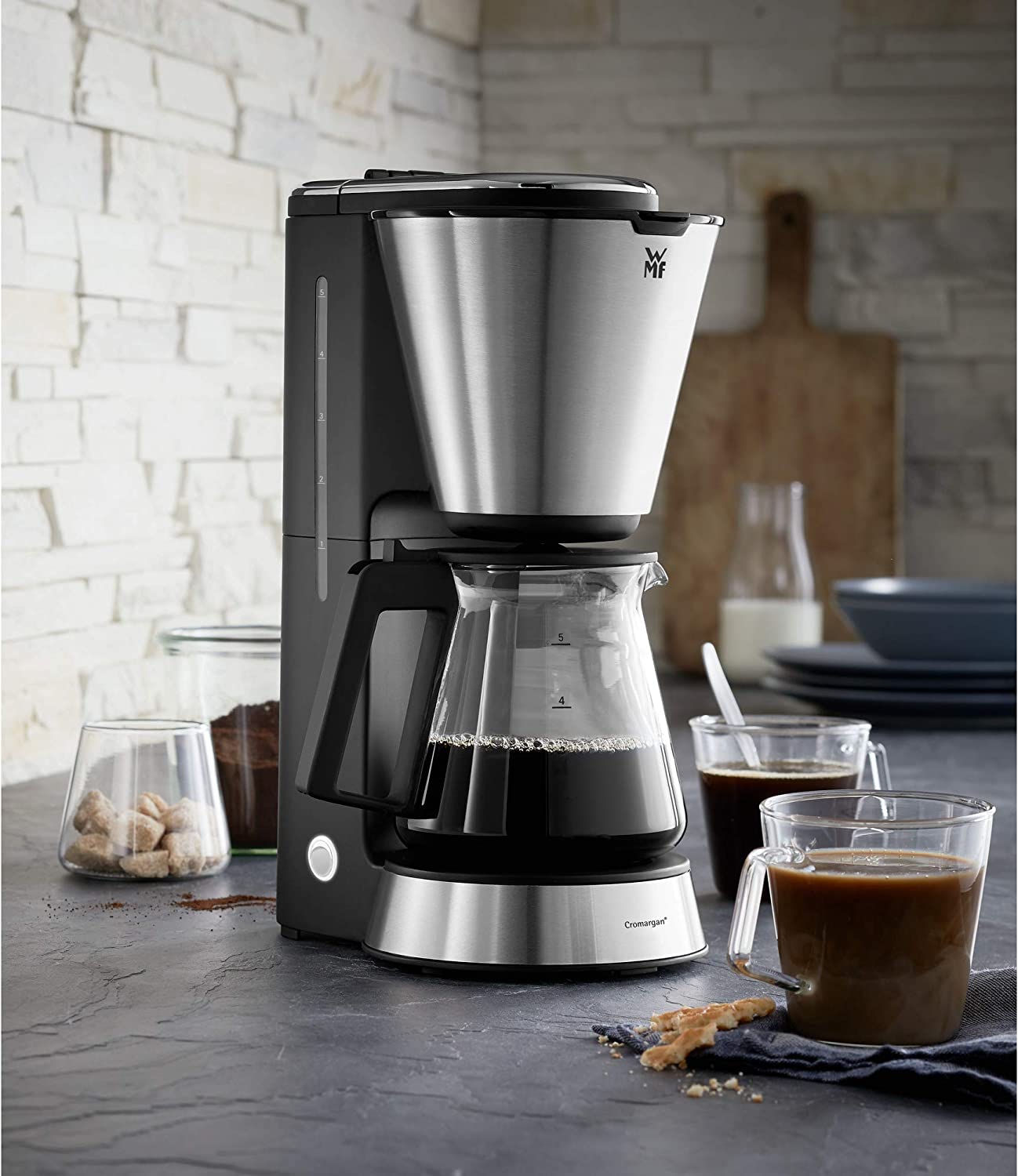 WMF KÜCHENminis Aroma Kaffeemaschine Glas Cromargan matt