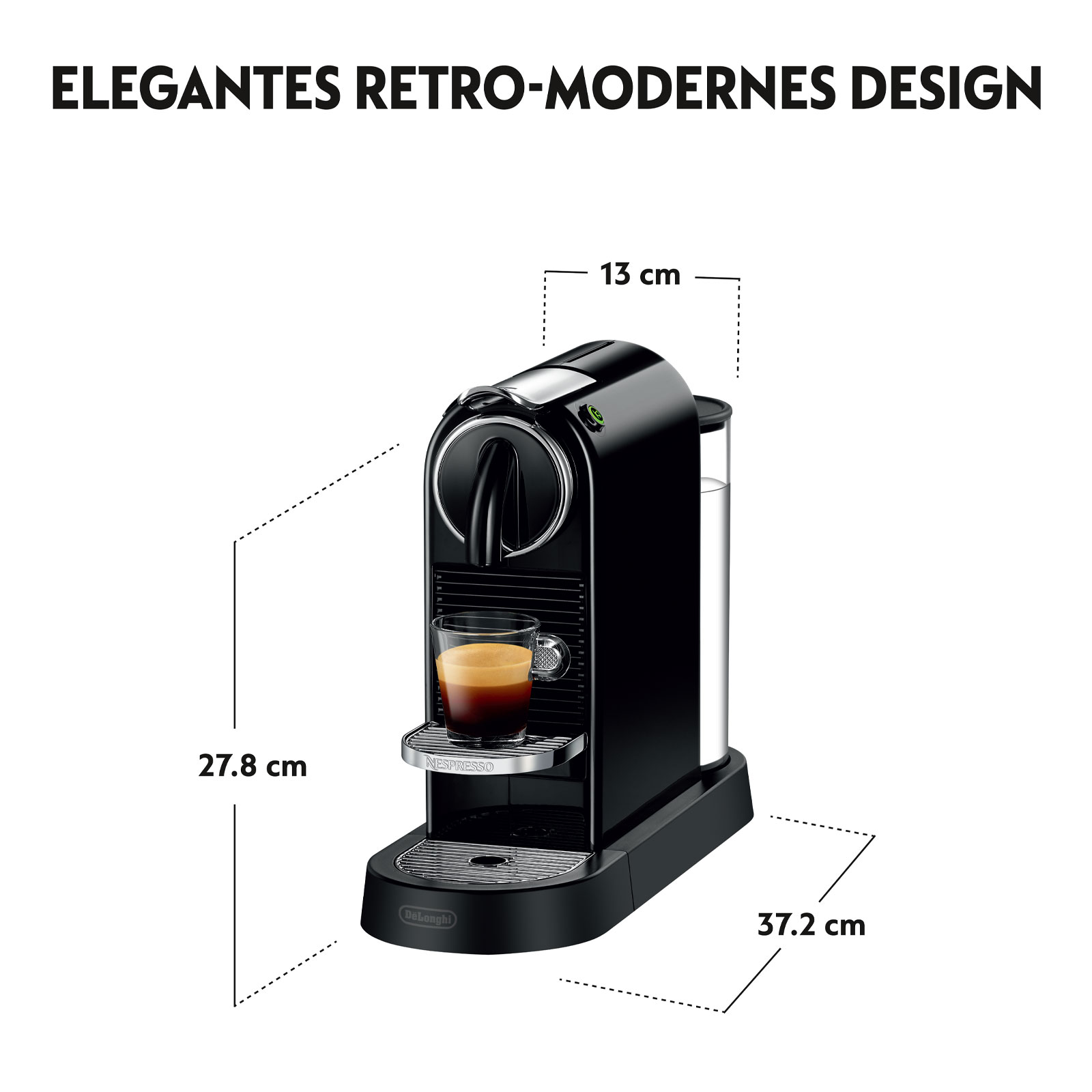 DeLonghi EN 167.B Nespressoautomat Citiz