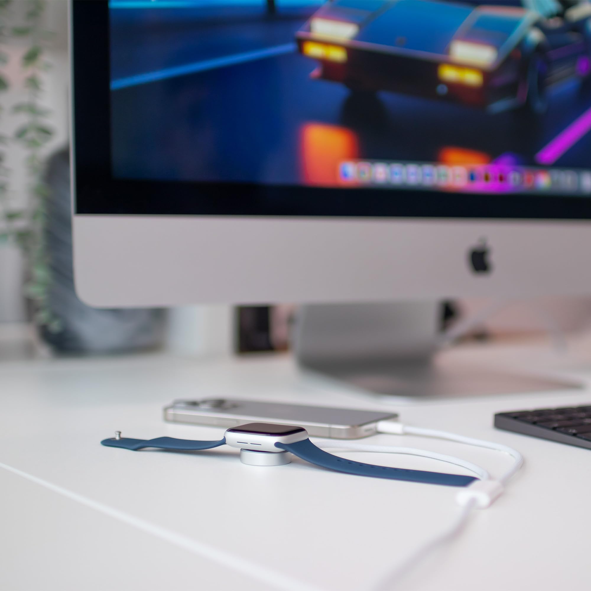 XLayer feingewebtes 2 in 1 Premium-Kabel mit USB Typ C & Apple Watch Charger