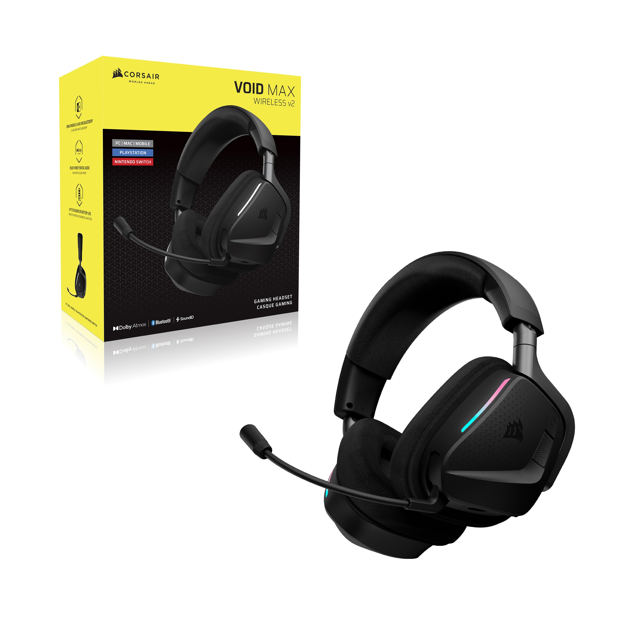 Corsair Void V2 Max Kabellose Bluetooth-Gaming-Kopfhörer