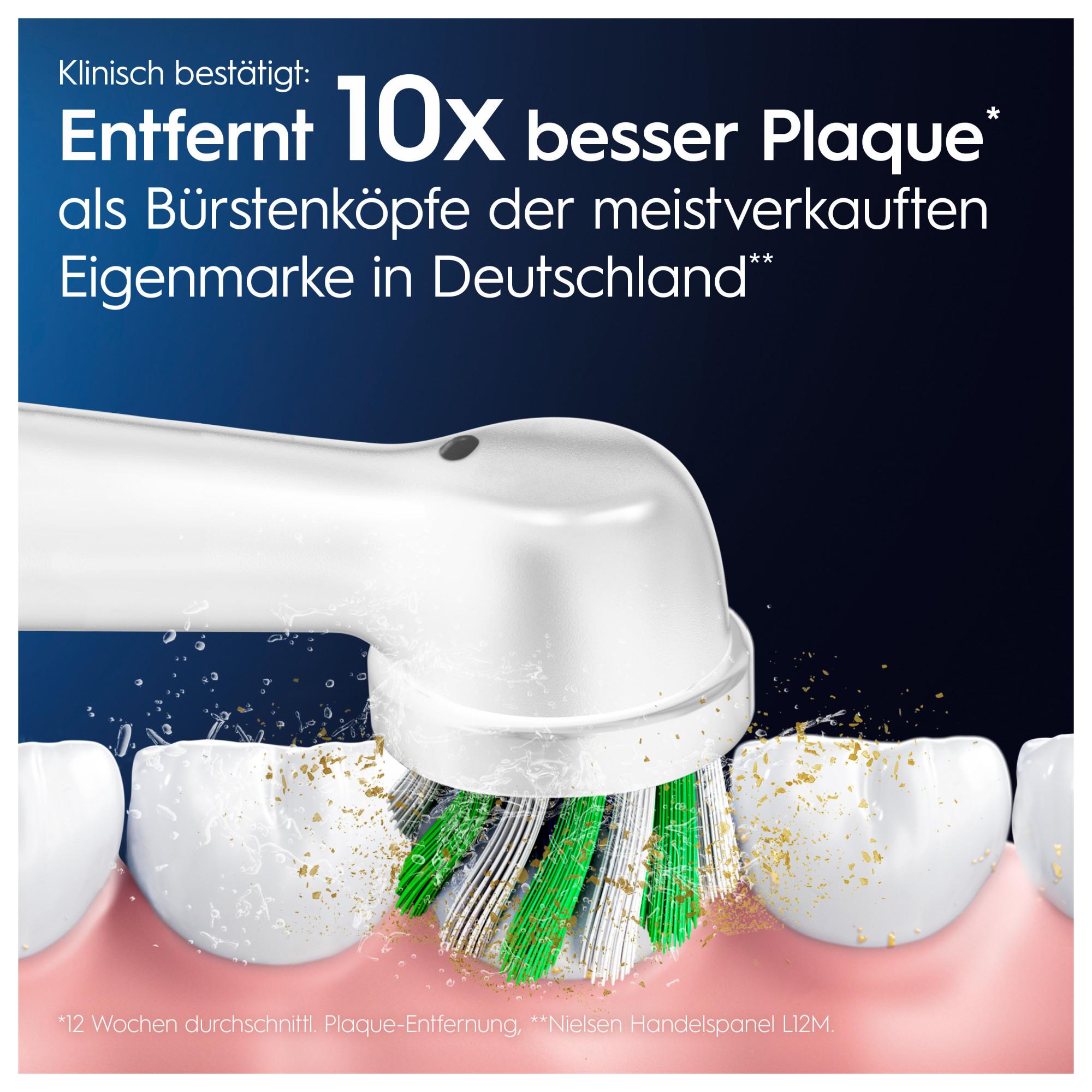 Oral-B Pro CrossAction 4 Stück weiß Aufsteckbürsten