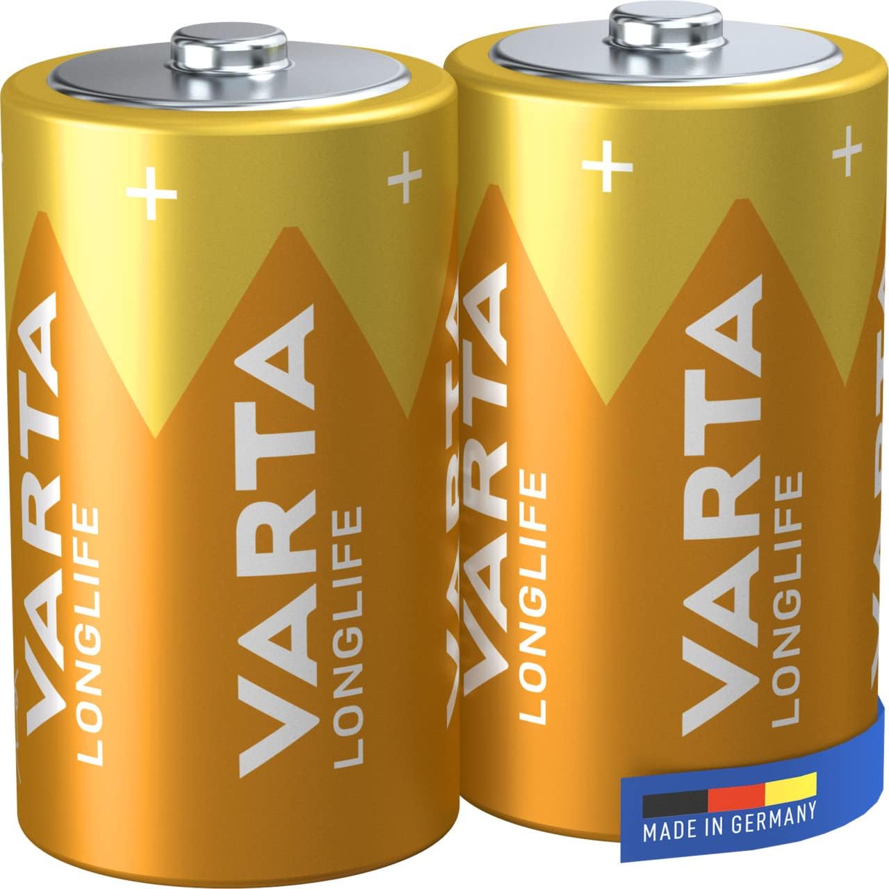 VARTA Batterien D Mono, 2 Stück, Longlife, Alkaline, 1,5V
