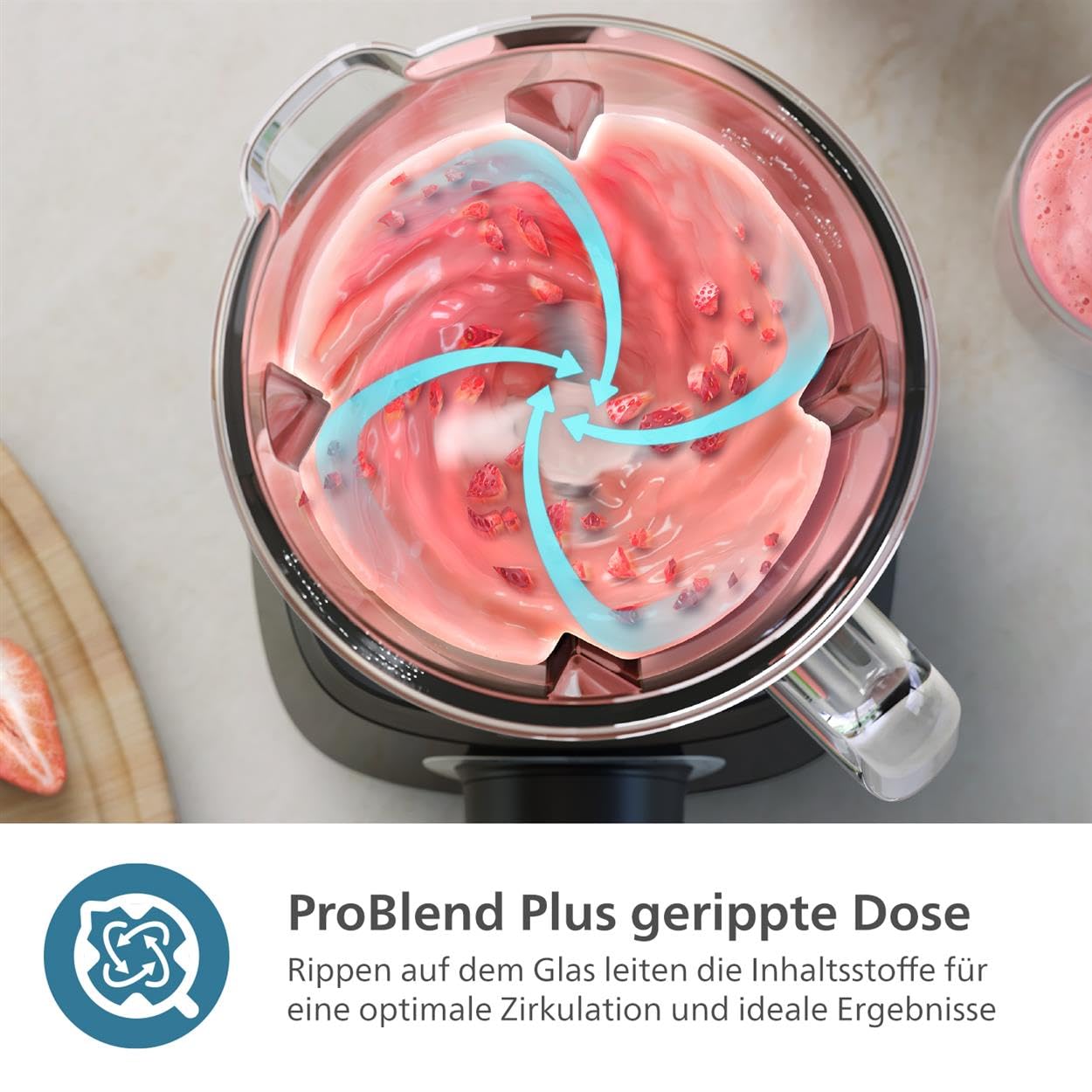 Philips 5000-Serie HR3041/00 Standmixer inkl. Blend-and-go-Behälter