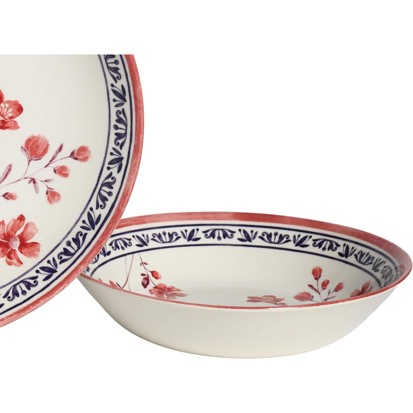 CreaTable, 24019, Serie Cottage, 30-teiliges Geschirrset, Kombiservice aus Steingut, spülmaschinen- und mikrowellengeeignet, Qualitätsproduktion